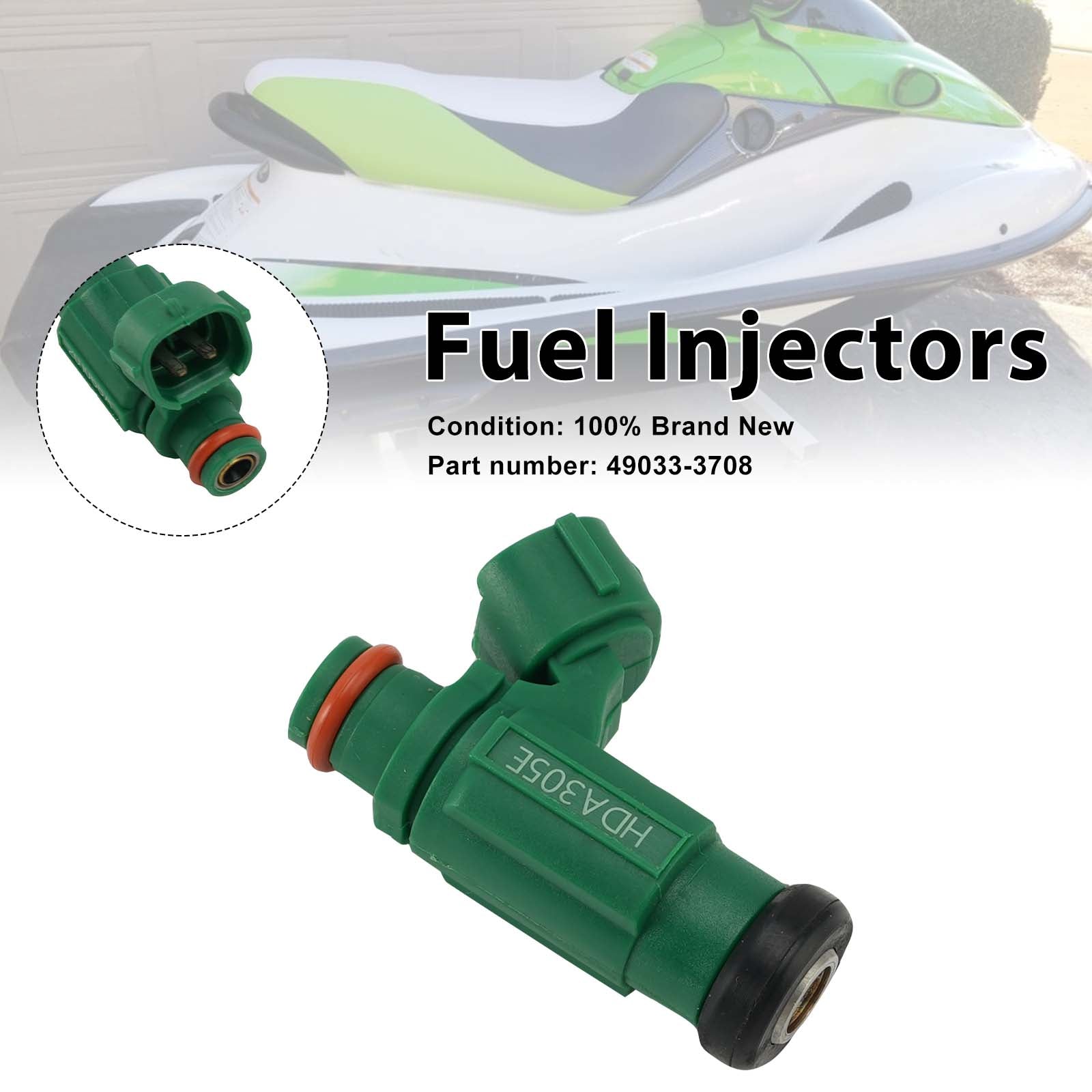 Fuel Injectors 49033-3708 For Kawasaki Jet Ski Ultra 250X 260X 260LX 07-10
