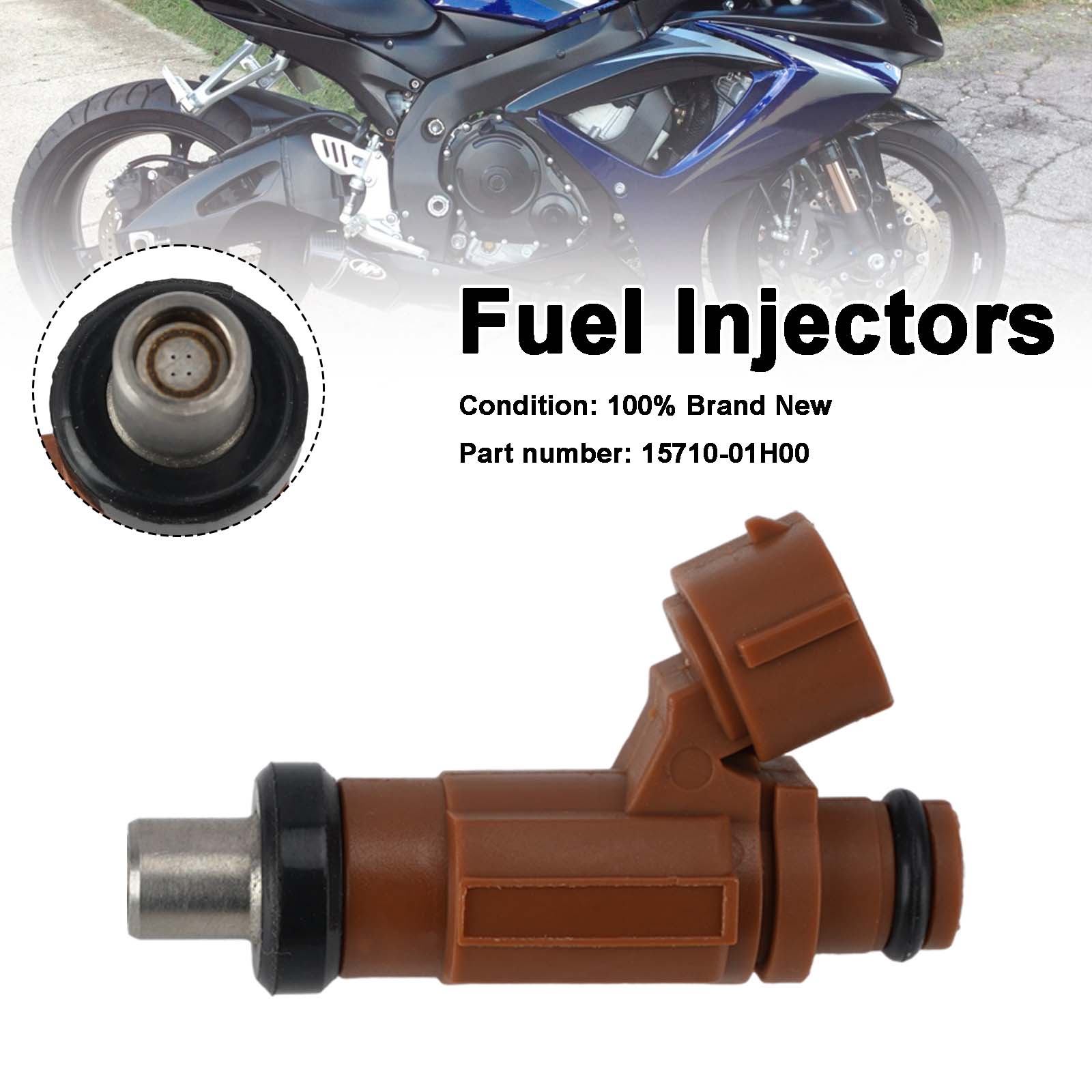 Fuel Injectors 15710-01H00 For SUZUKI GSXR600 GSXR750 2006-2007