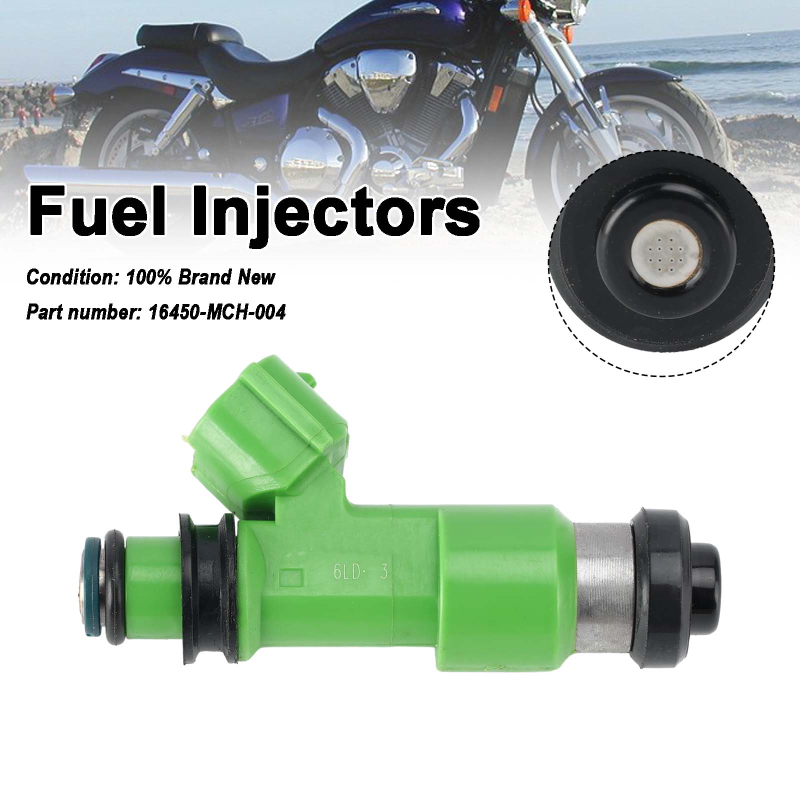 Fuel Injectors 16450-MCH-004 For Honda VTX1800 VTX1800C R S/N/F/T