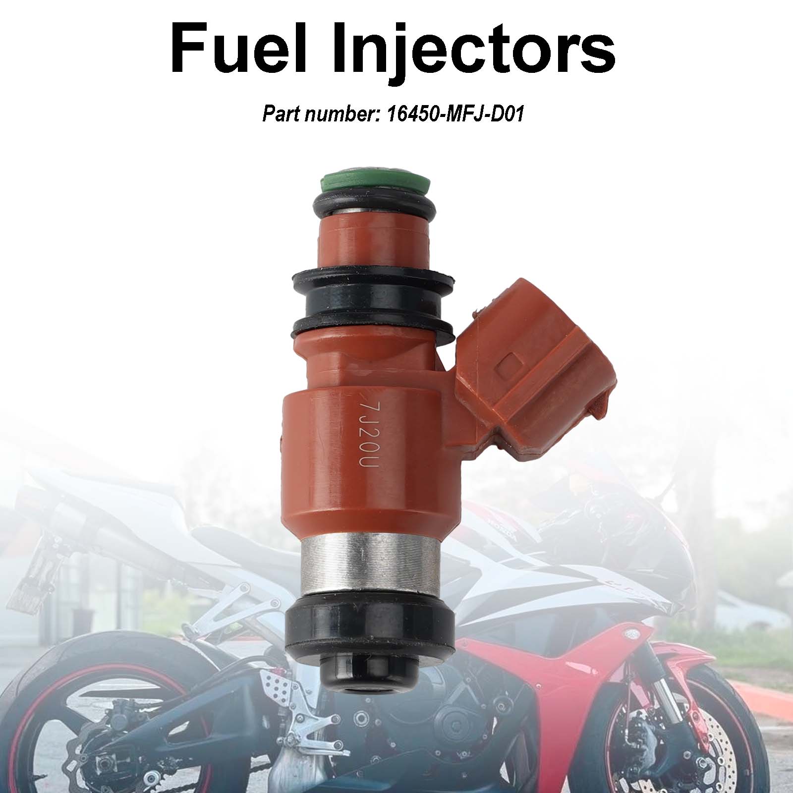 Fuel Injectors 16450-MFJ-D01 For Honda Rebel 500 17-24 CB500 CBR600RR