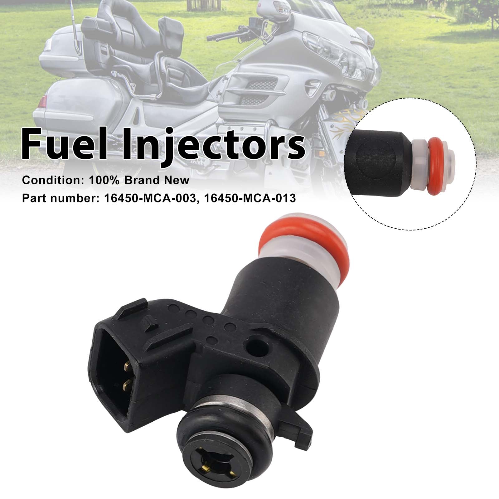 16450-MCA-013 Fuel Injectors 16450-MCA-003 For Honda Valkyrie 1800 GL1800 FSC600A