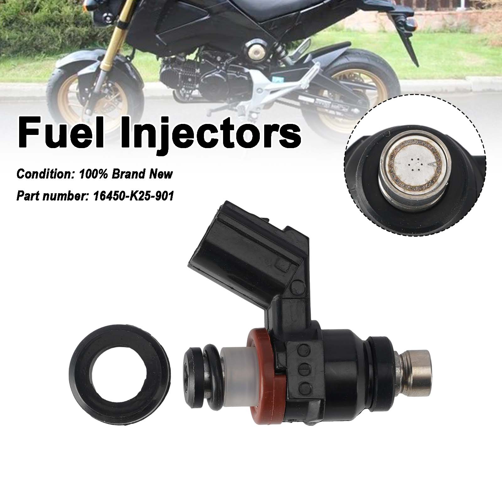Fuel Injectors 16450-K25-901 For Honda GROM 125 2014-2015