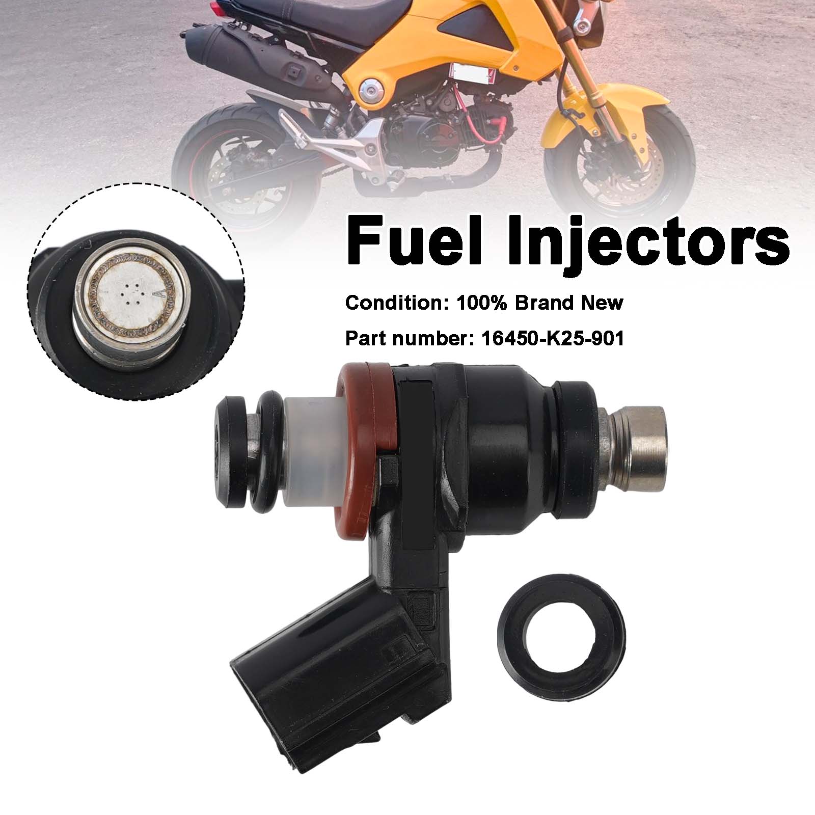 Fuel Injectors 16450-K25-901 For Honda GROM 125 2014-2015