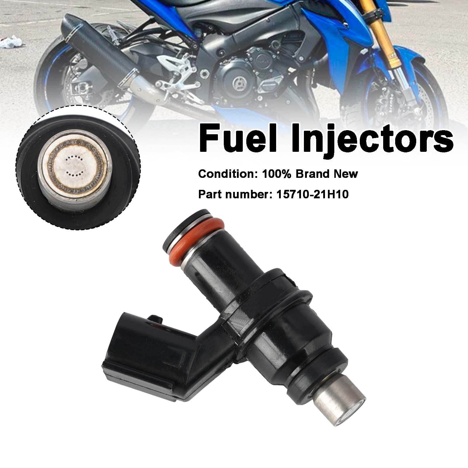 Fuel Injectors 15710-21H10 For Suzuki King Quad 400 LTA400 LTF400 14-24