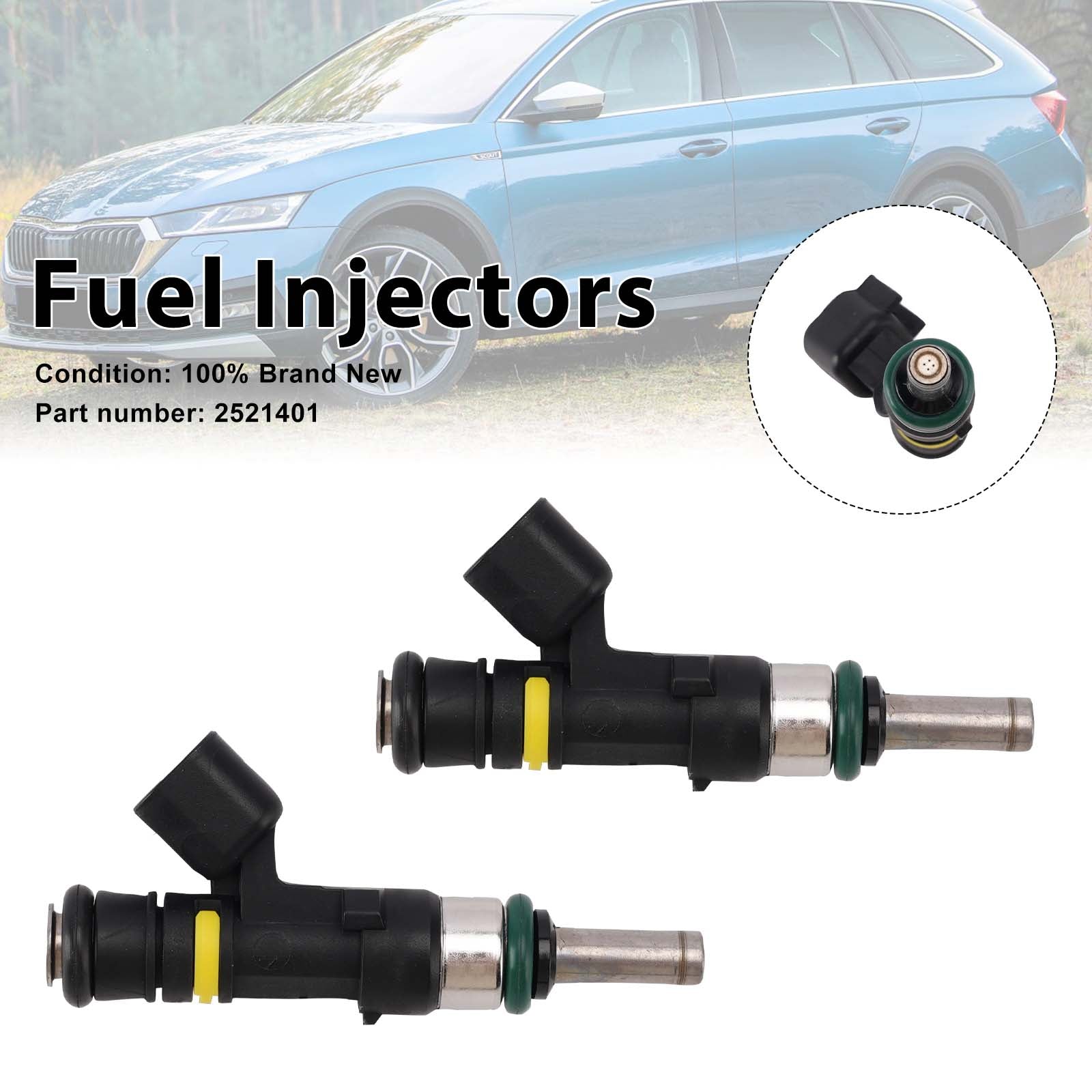 2PC 2521401 Fuel Injectors For Indian Scout 2015-2022