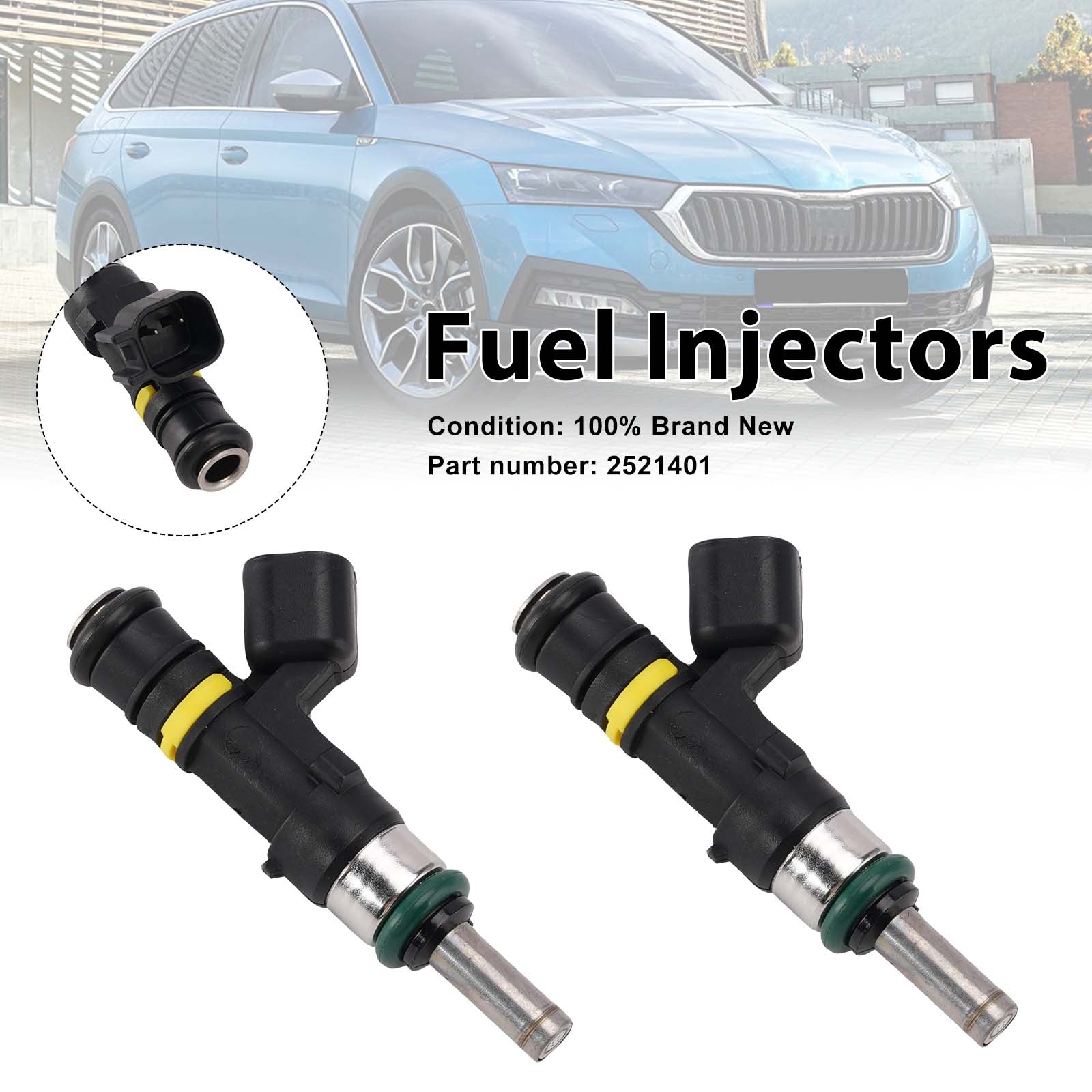 2PC 2521401 Fuel Injectors For Indian Scout 2015-2022
