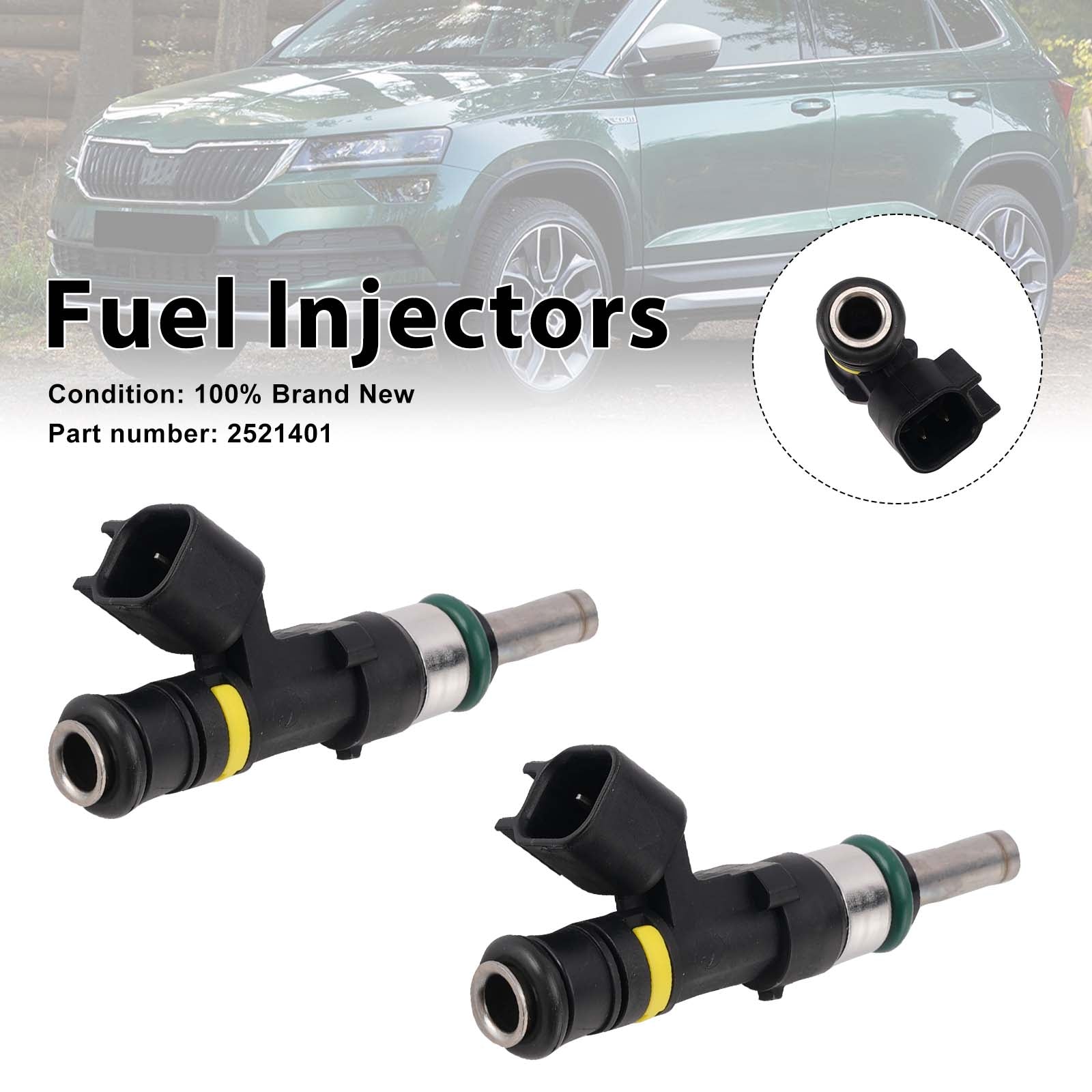 2PC 2521401 Fuel Injectors For Indian Scout 2015-2022