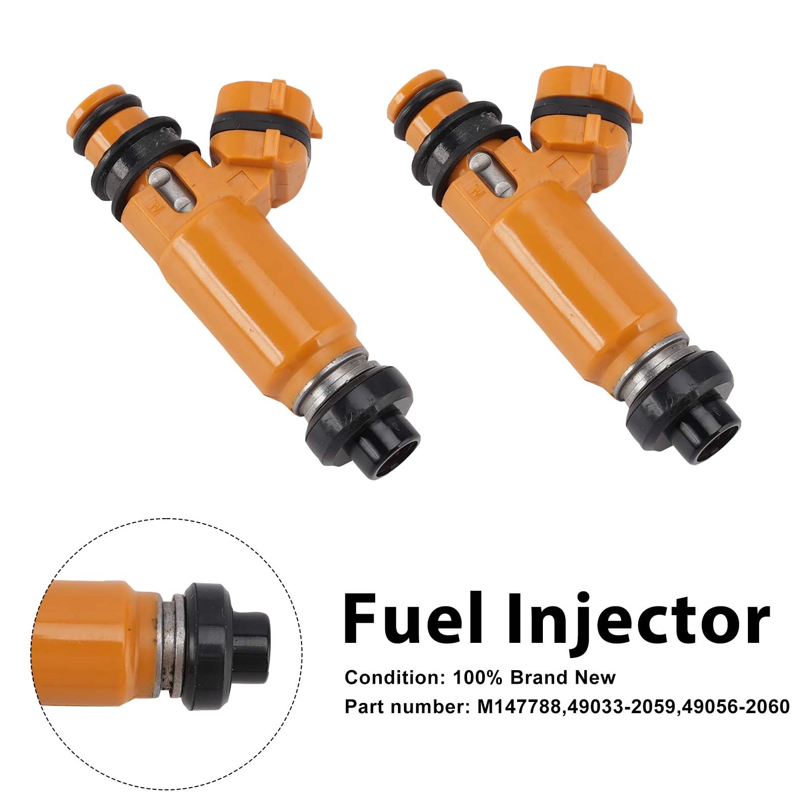 2PC M147788 Fuel Injectors 49033-2059 49056-2060 For Kawasaki John Deere 797