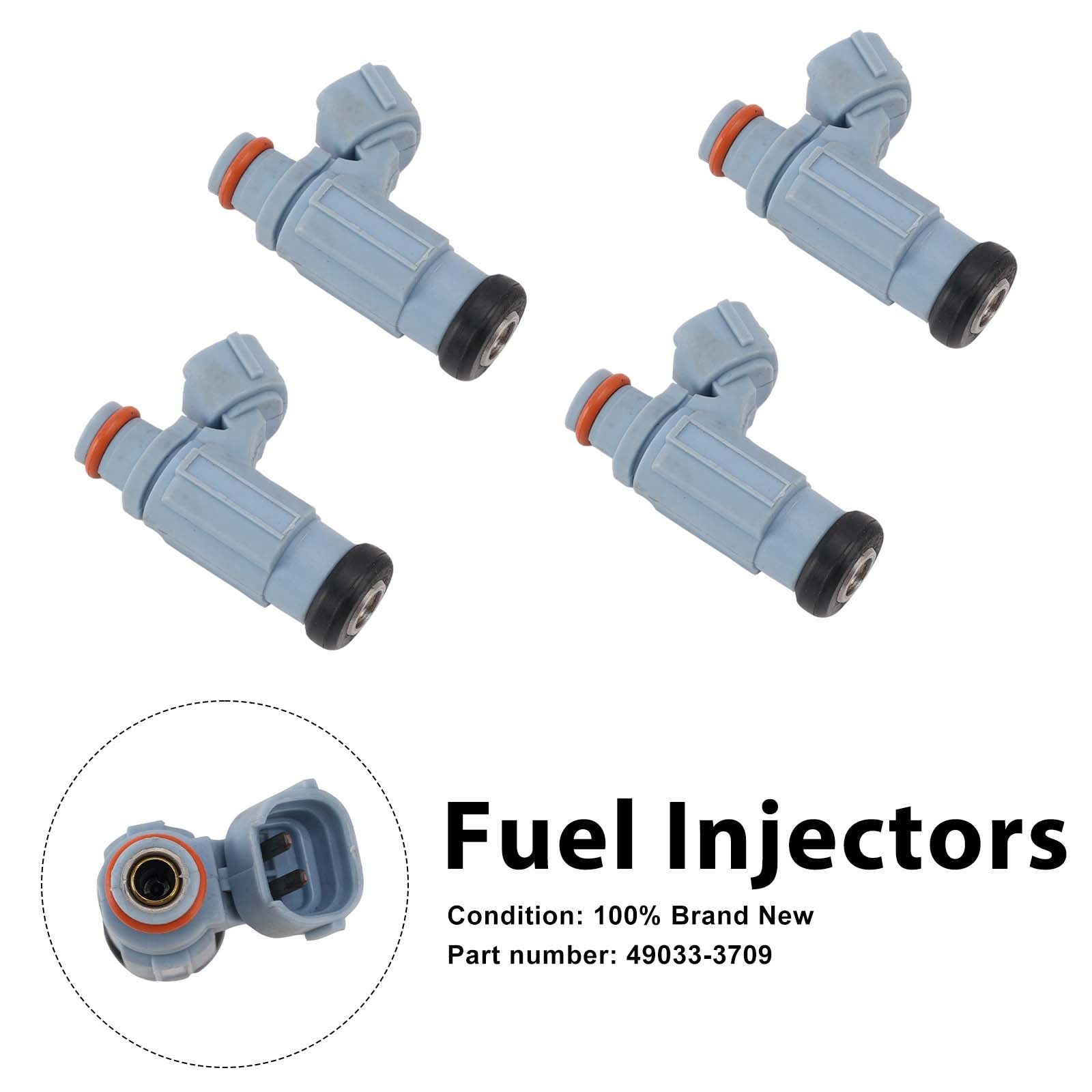 4PC Fuel Injectors 49033-3709 For Kawasaki JET SKI ULTRA 310 ULTRA 300