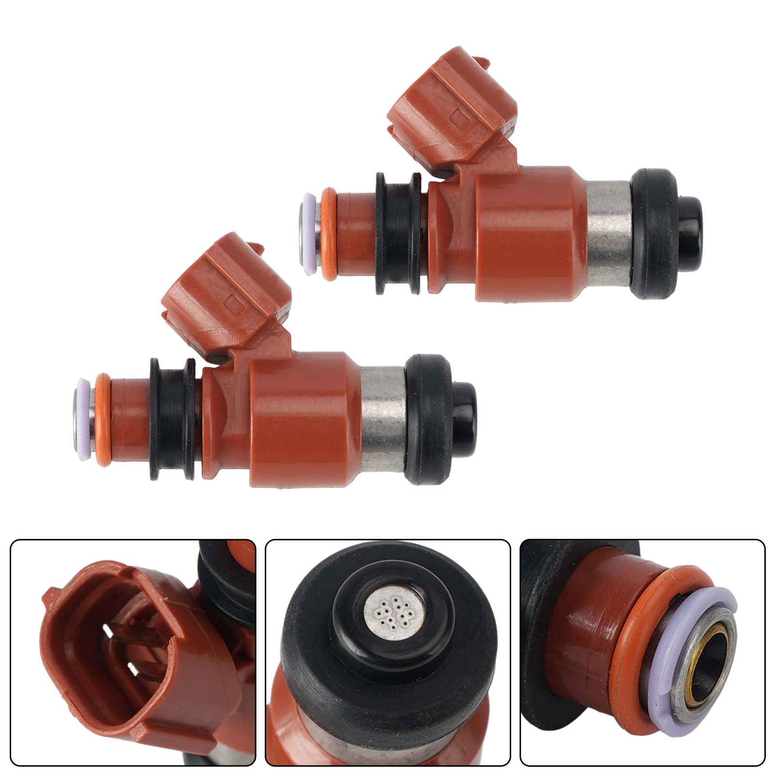 2PC Fuel Injectors 16450-MFR-671 For Honda VT1300 2010-2025