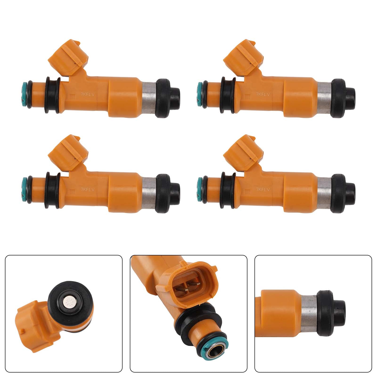 4PC Fuel Injectors 16450-MEE-003 For Honda CBR600RR 2003-2004