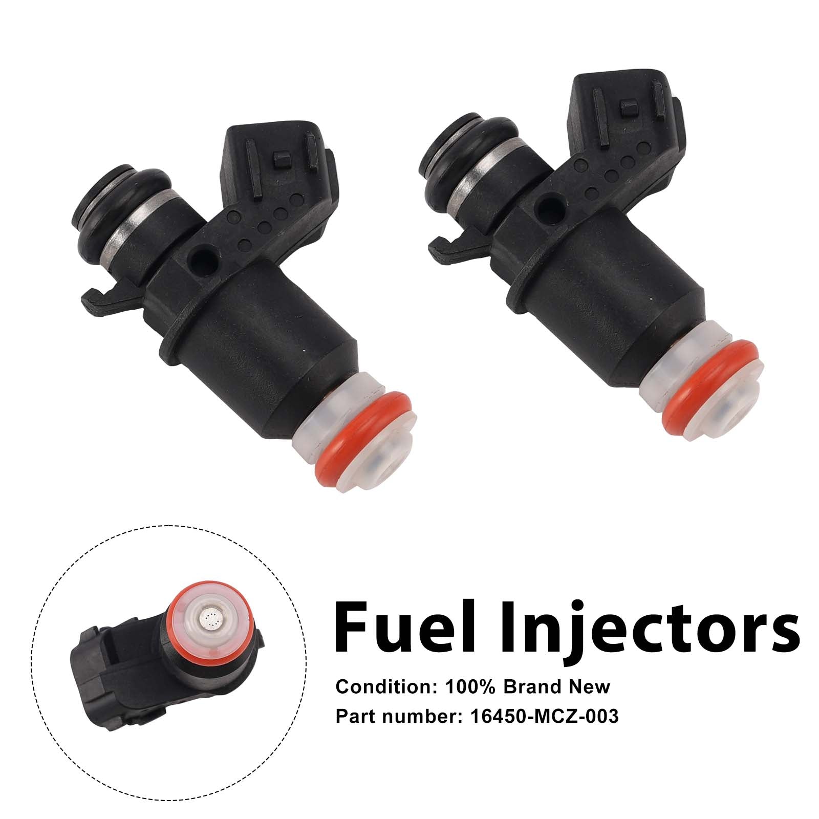 2PC 16450-MCA-013 Fuel Injectors 16450-MCA-003 For Honda Valkyrie 1800 GL1800 FSC600A