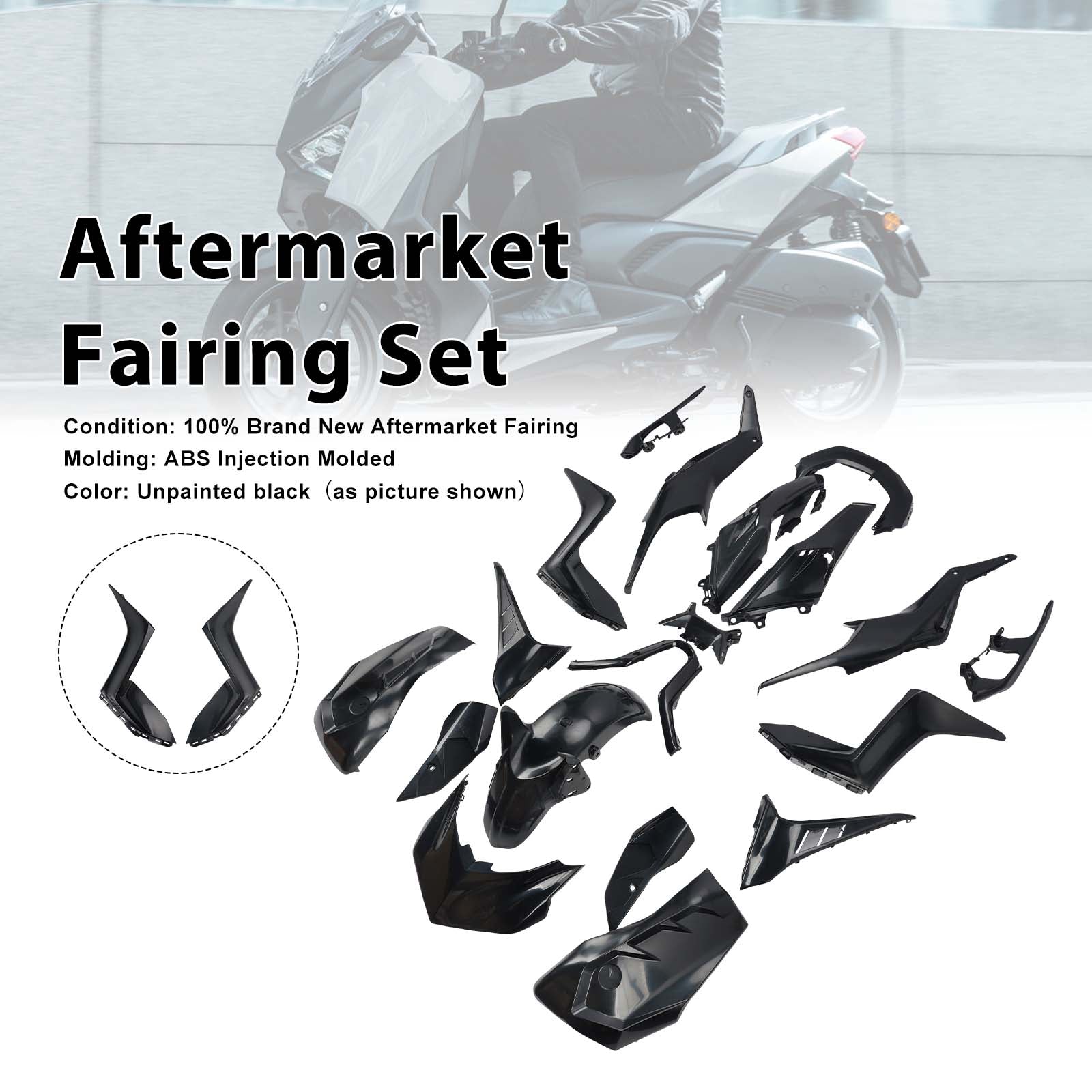 Bodywork Fairing Injection Unpainted For Yamaha X-MAX 300 XMAX300 25-26