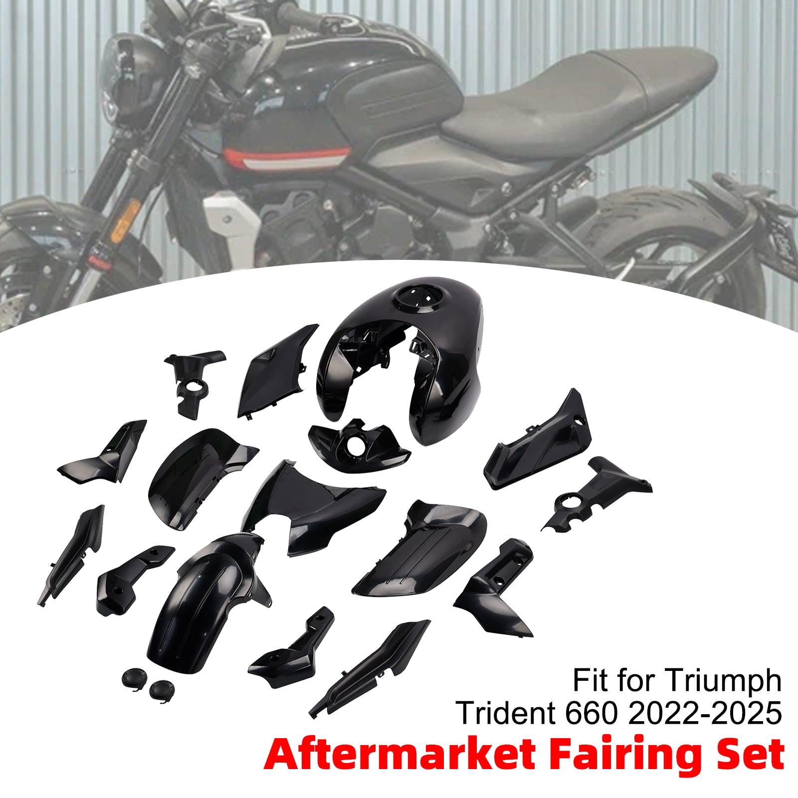 Bodywork Fairing Injection Unpainted For Trident 660 2022-2025