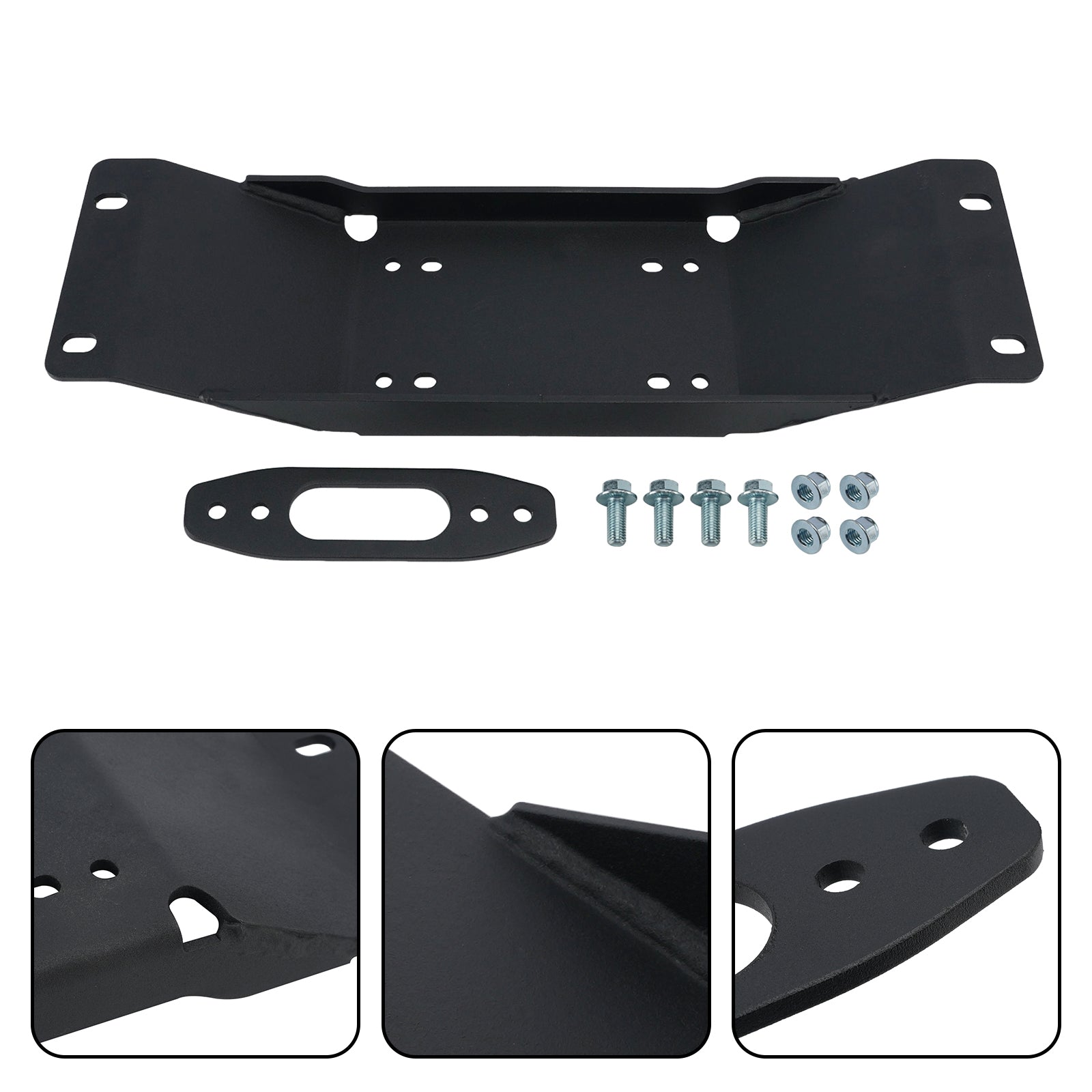 Winch Mount Plate Bracket Kit For Polaris Ranger Midsize Sp 570/ Crew 2022-2025