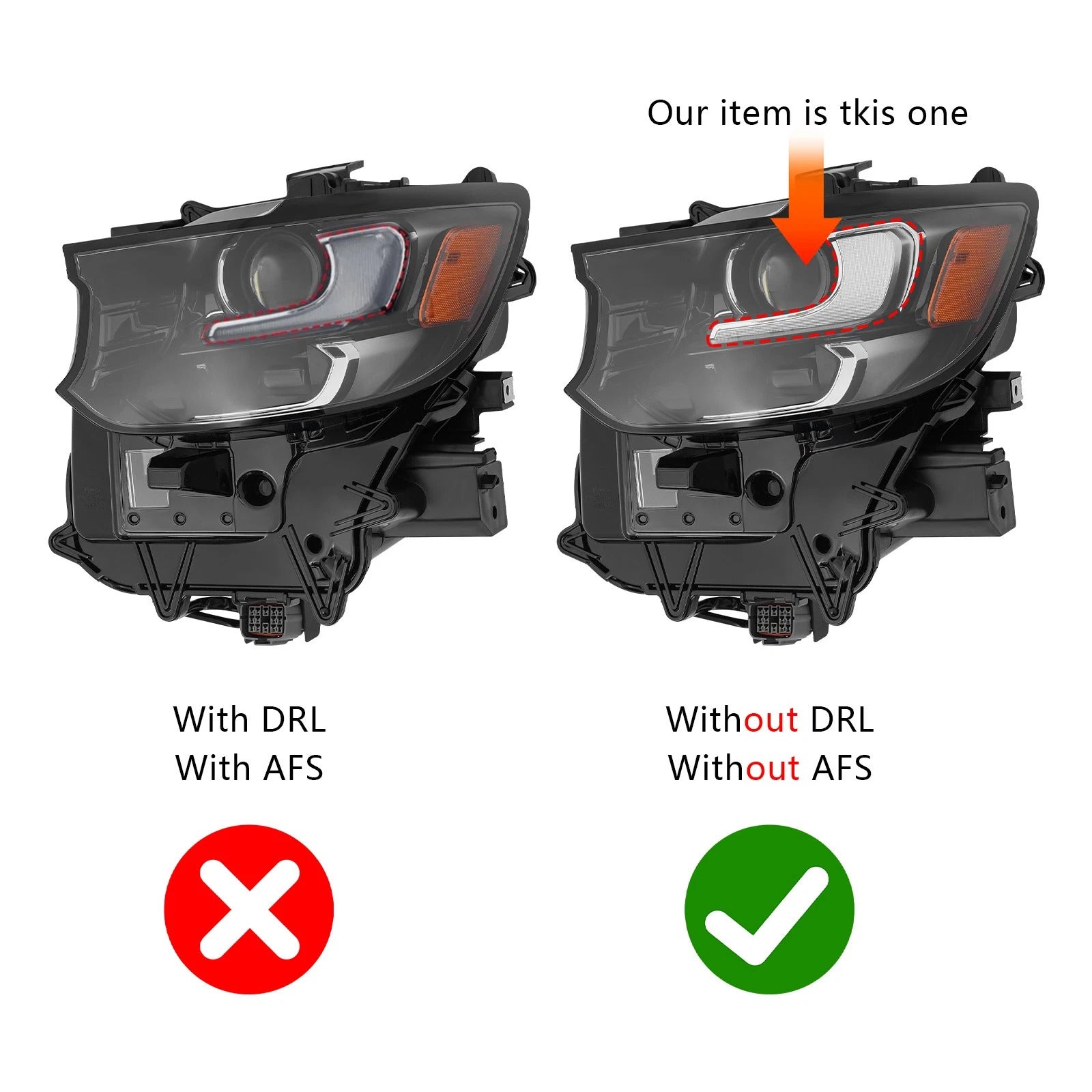 Left LED Head Light Without DRL/AFS For Mazda CX-90 2024-2025 KR9D51040