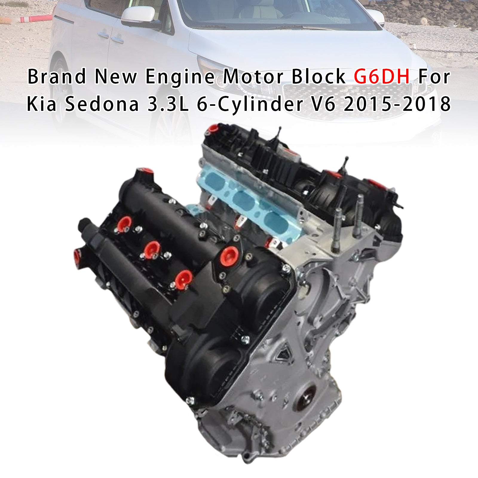 Brand New Engine Motor Block G6DH For Kia Sedona 3.3L 6-Cylinder V6 2015-2018