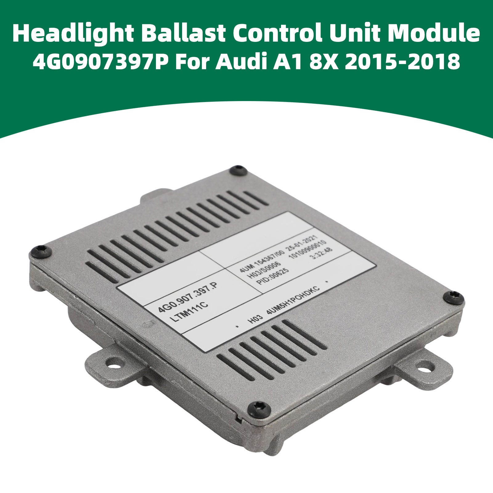 Headlight Ballast Control Unit Module 4G0907397P For Audi A1 8X 2015-2018