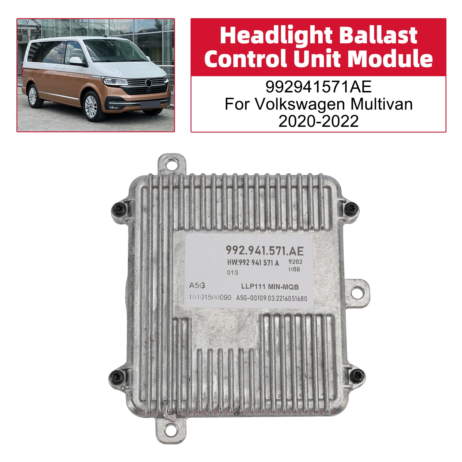 Headlight Ballast Control Unit Module 992941571AE For Volkswagen Multivan