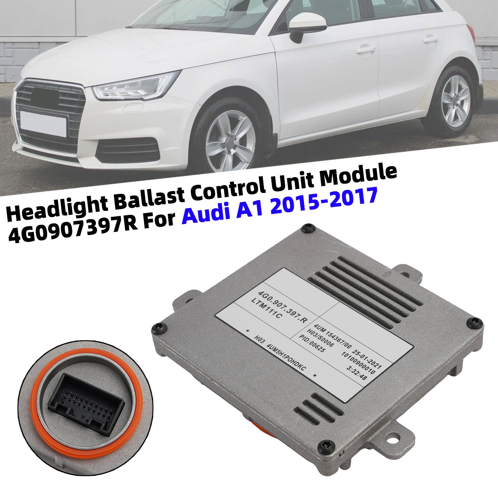 Headlight Ballast Control Unit Module 4G0907397R For Audi A1 2015-2017