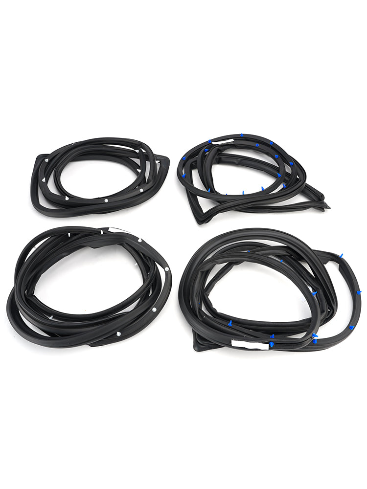 4Pcs Door Weatherstrip For Toyota Land Cruiser Fj80 Fzj80 Hzj81 Hdj80 1990-1998