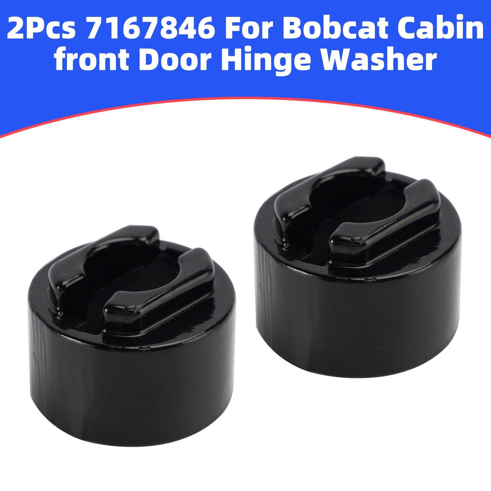 2Pcs 7167846 For Bobcat Cabin Front Door Hinge Washer T450 T550 T590 T595 T630