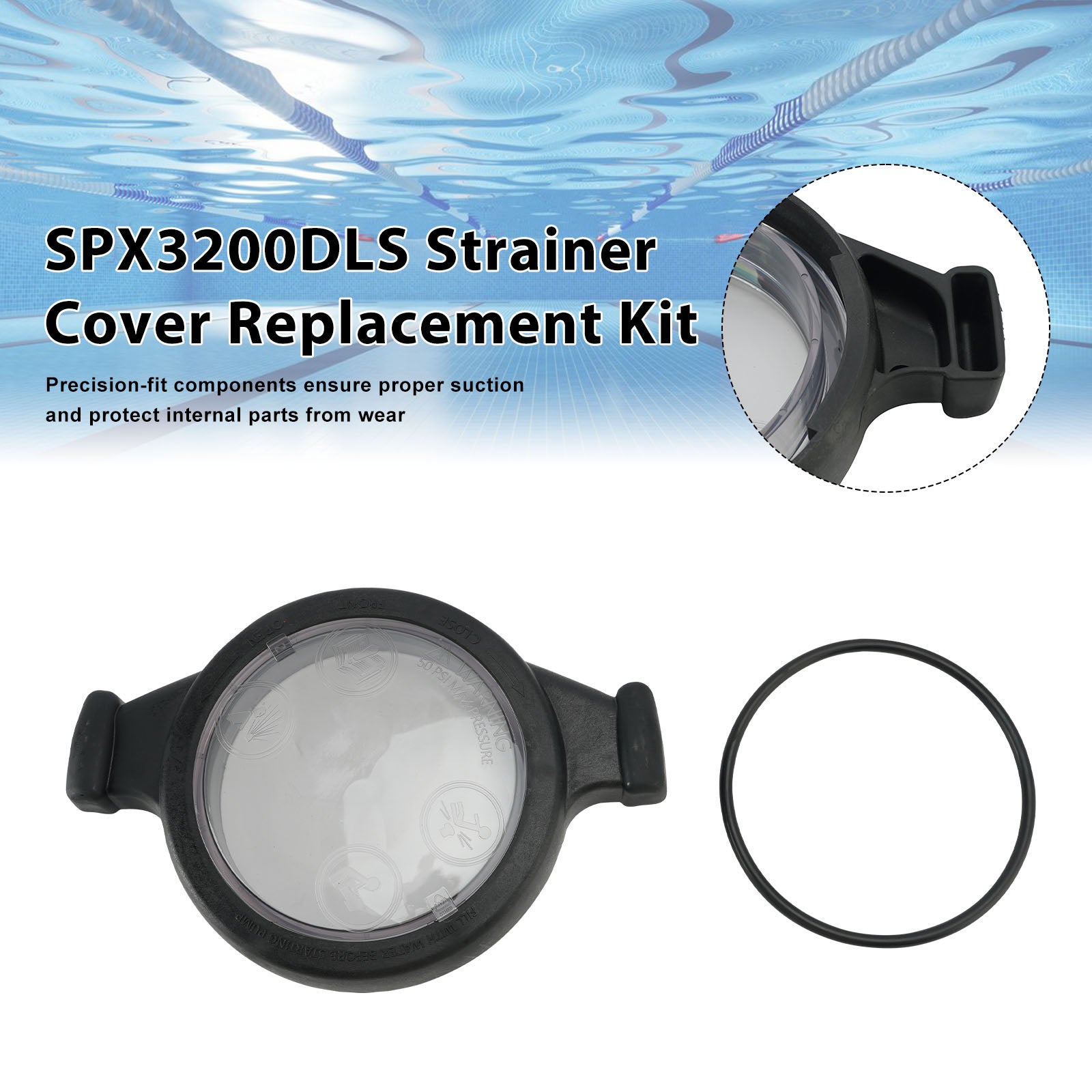SPX3200DLS Pump Lid PRE With O-Ring For Hayward TriStar AND EcoStar