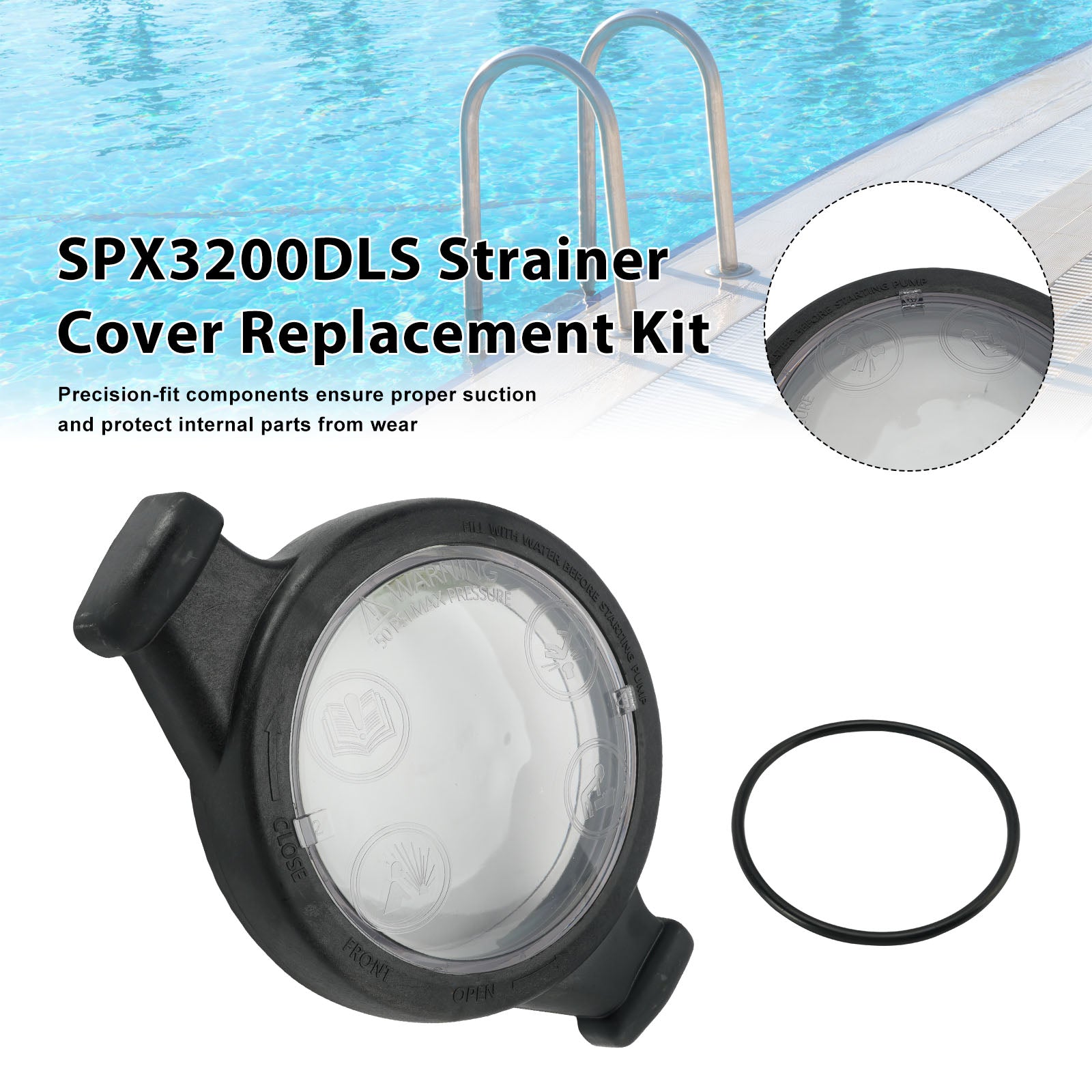 SPX3200DLS Pump Lid PRE With O-Ring For Hayward TriStar AND EcoStar