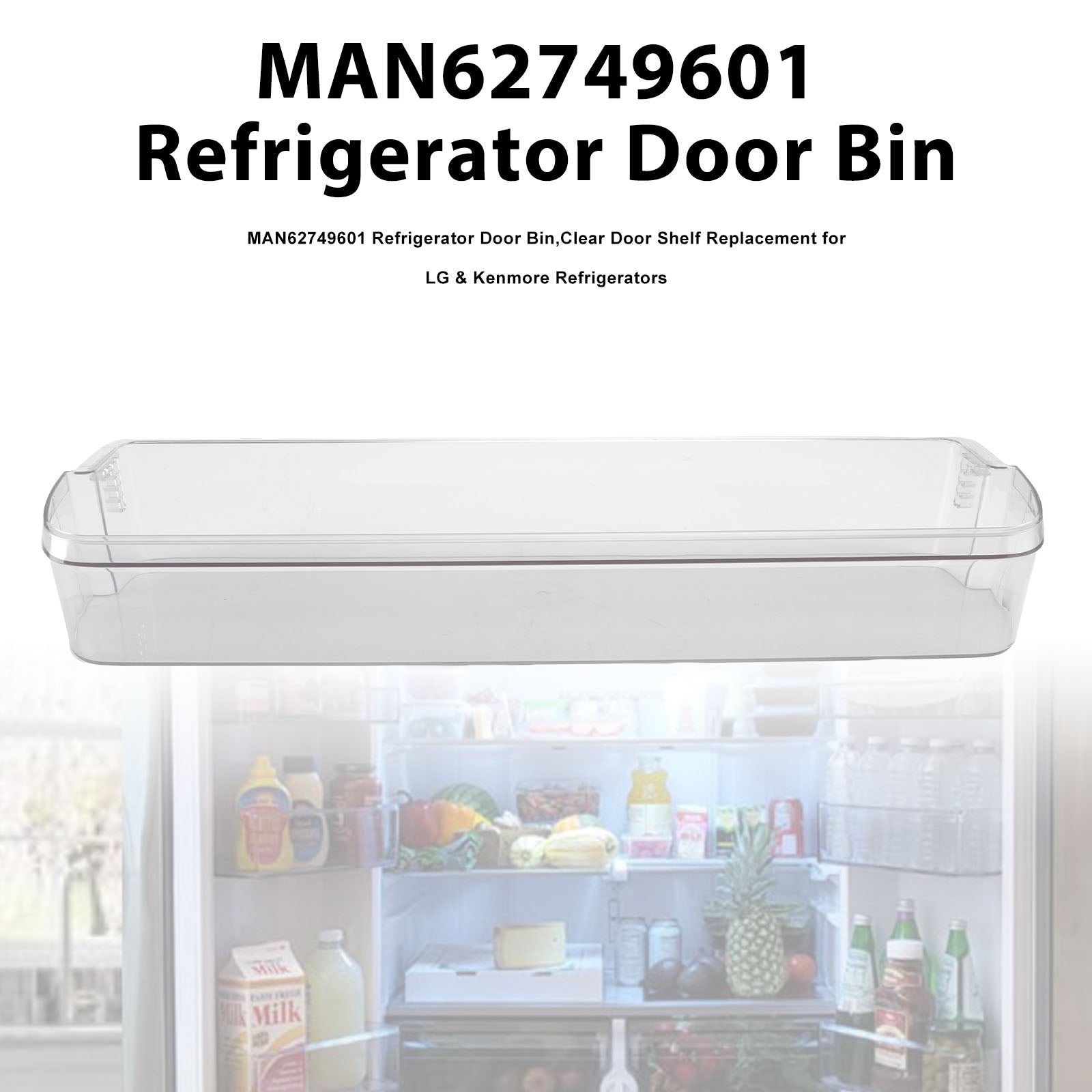 MAN62749601 Refrigerator Door Rack replacement for LG ?? Kenmore Fridges