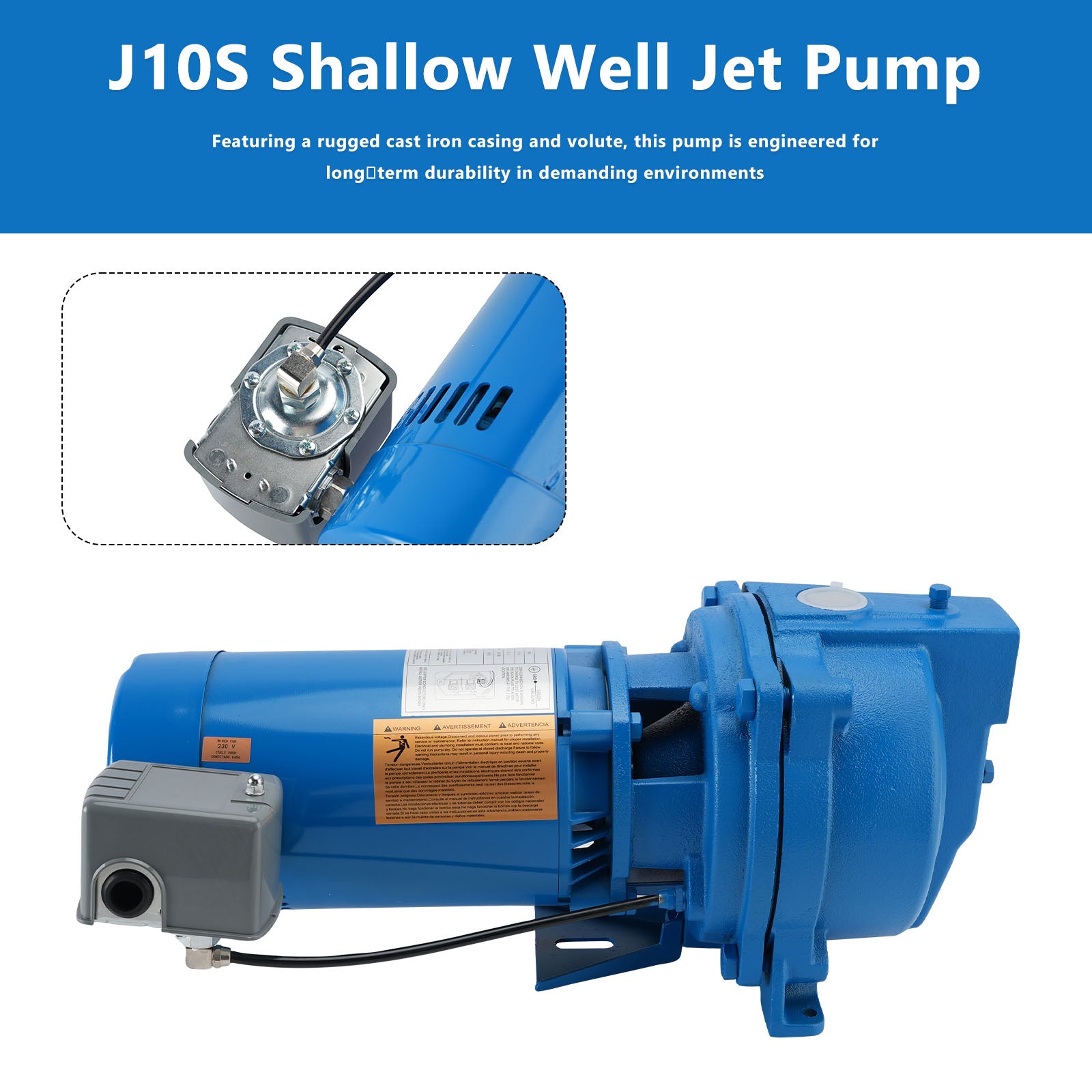 J10S Shallow Well Jet Pump - 1 HP