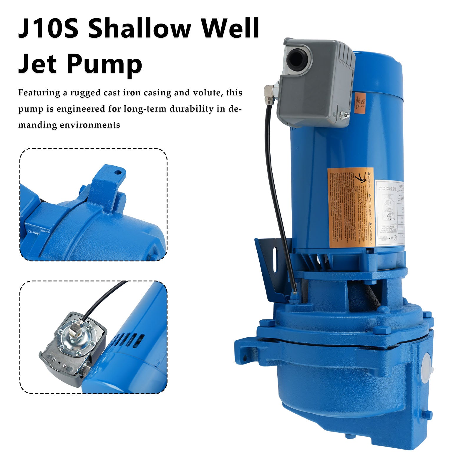 J10S Shallow Well Jet Pump - 1 HP