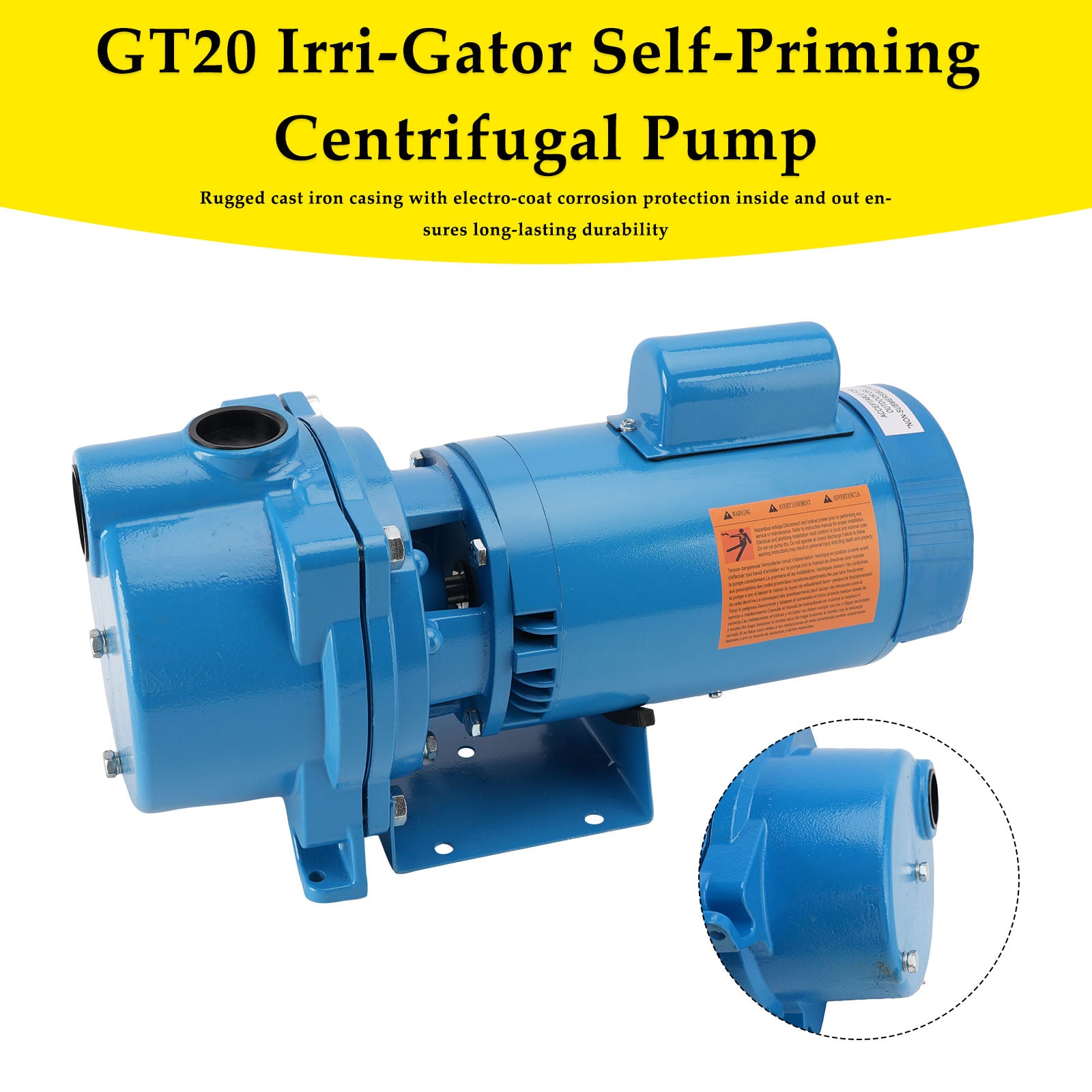 GT20 Irri Gator Self Priming Centrifugal Pump