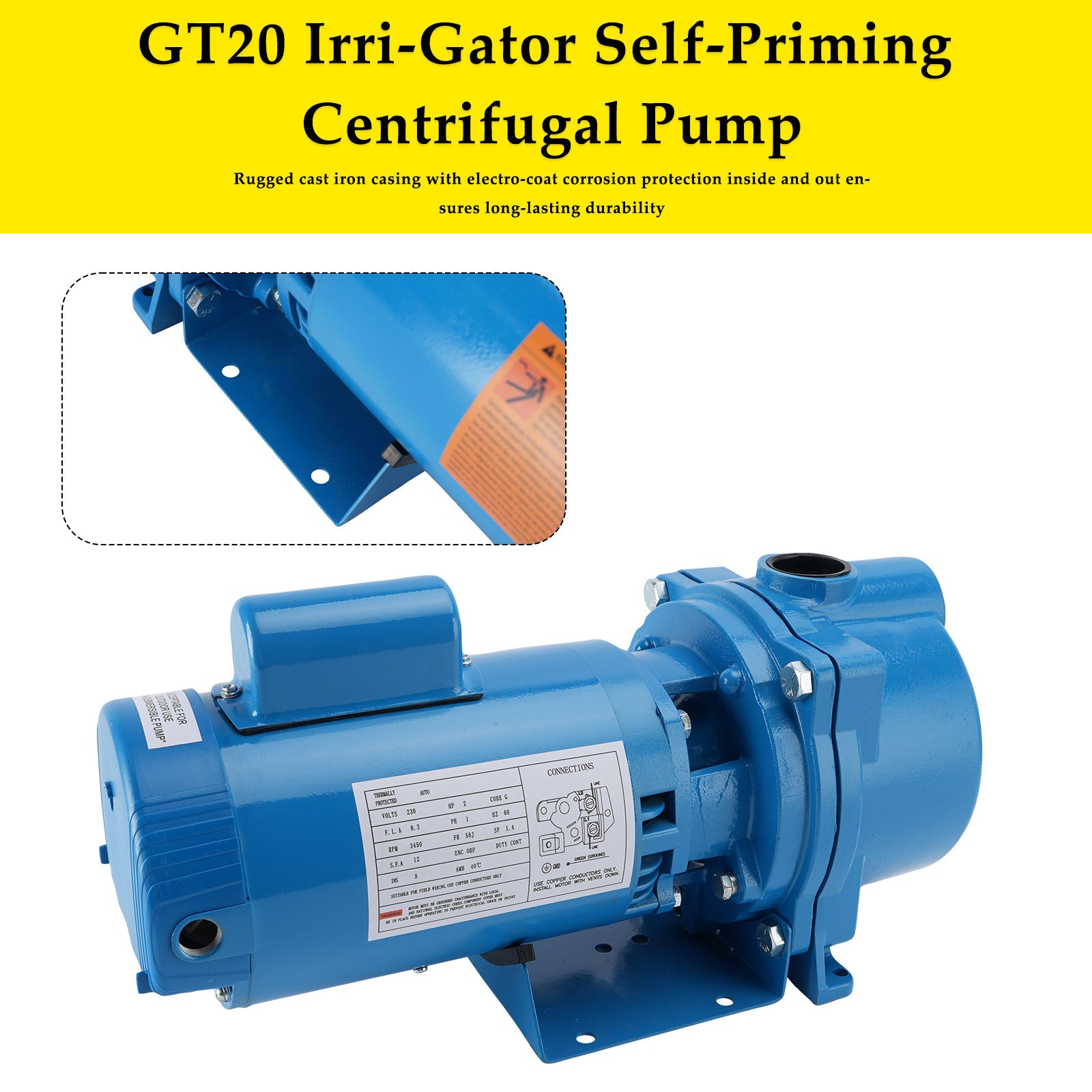 GT20 Irri Gator Self Priming Centrifugal Pump
