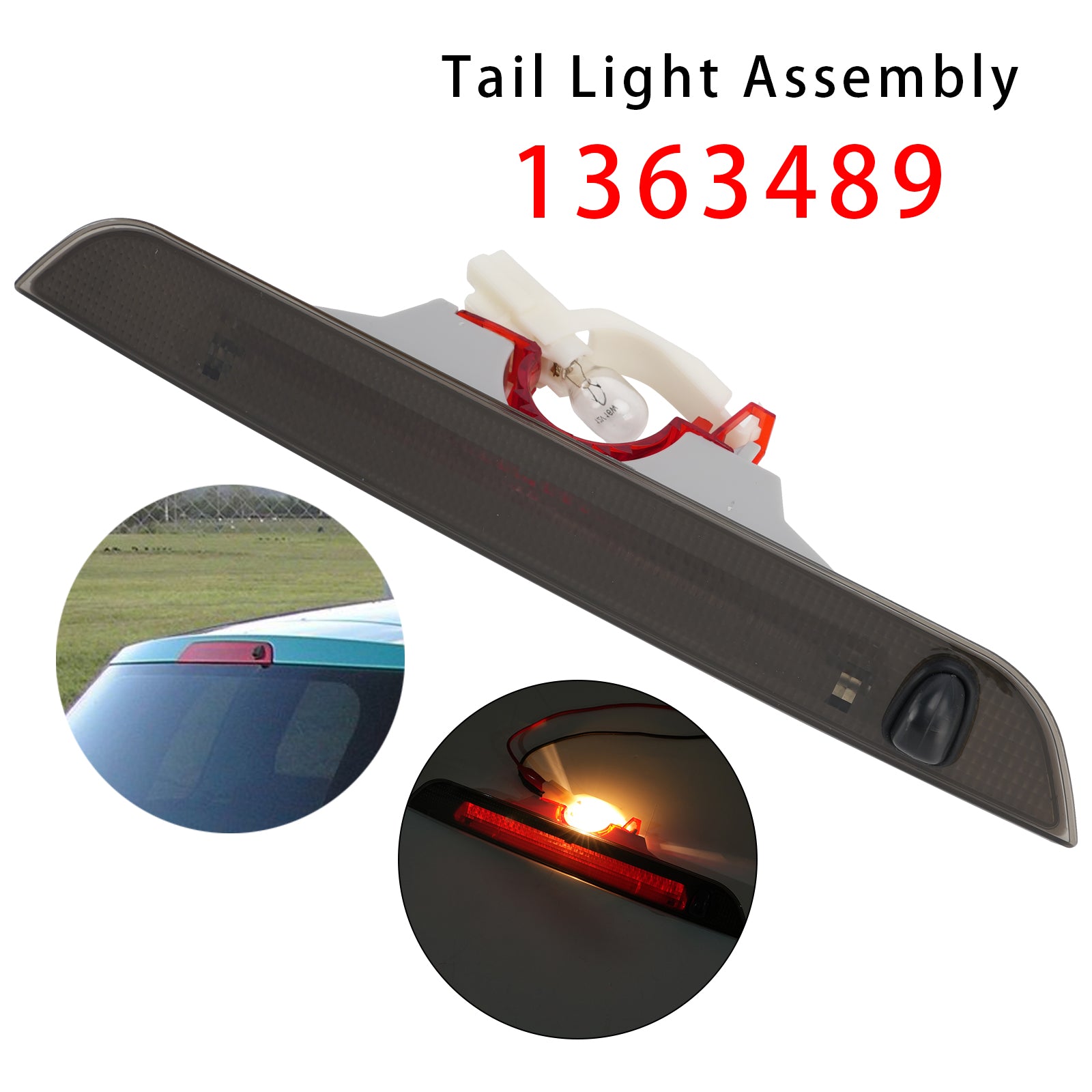 Rear High-Level Brake Light 1363489 For Ford Fiesta Mk6 5 Door 2005-2008 Smoked