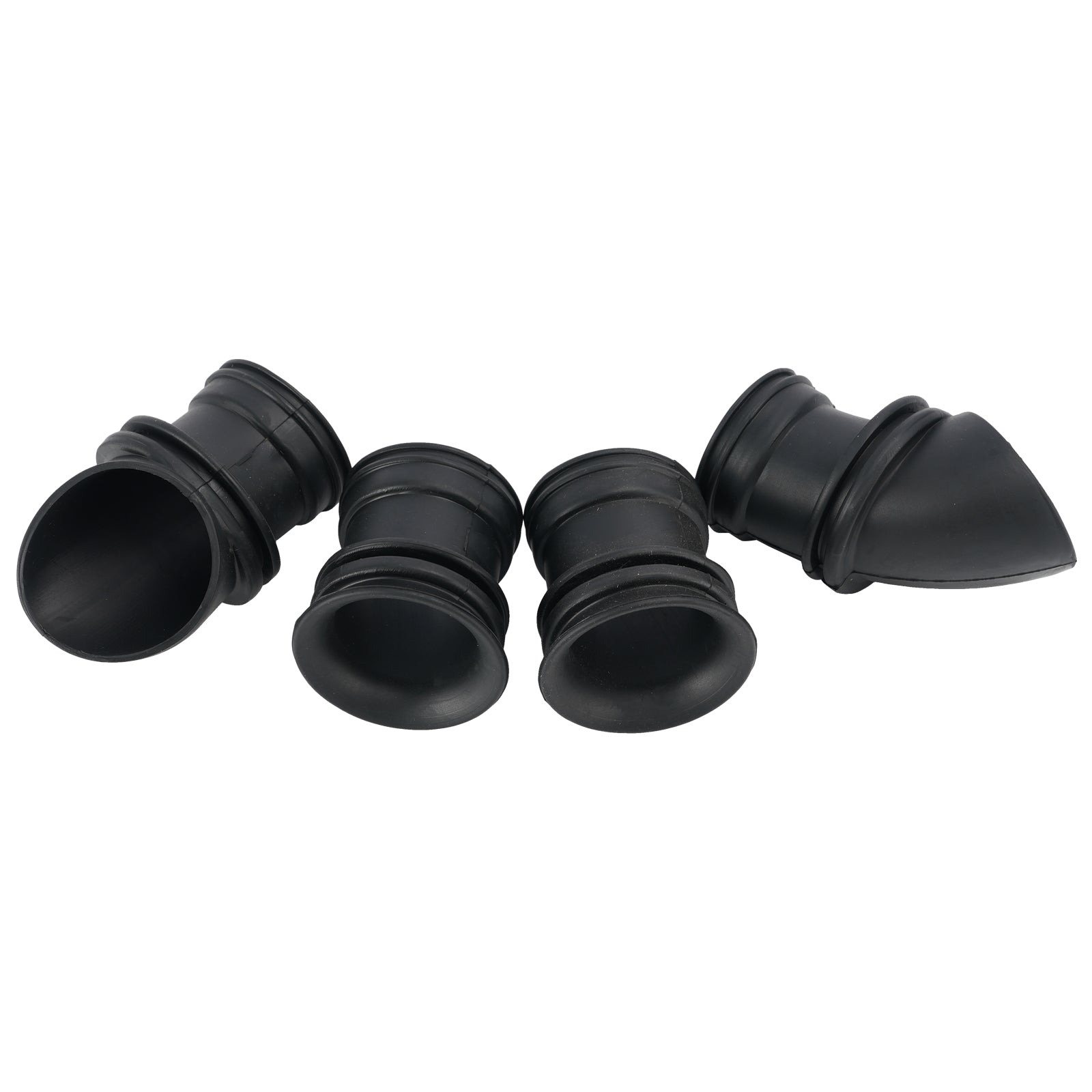 4x Air Box Rubber Adapter Boot Set For Kawasaki KZ550 KZ550C LTD KZ650 KZ650C