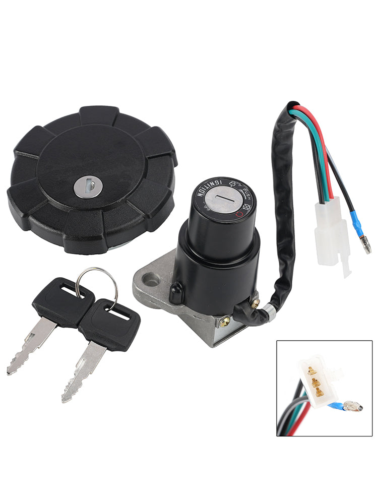 Ignition Key Switch Fuel Cap Lock Set For Yamaha DT200R XT250 XT350 1988-2001