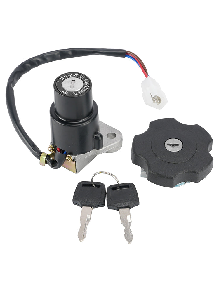 3-Wire Ignition Switch Fuel Cap Lock Set For Yamaha FJ600 1984-1985/1989-1990