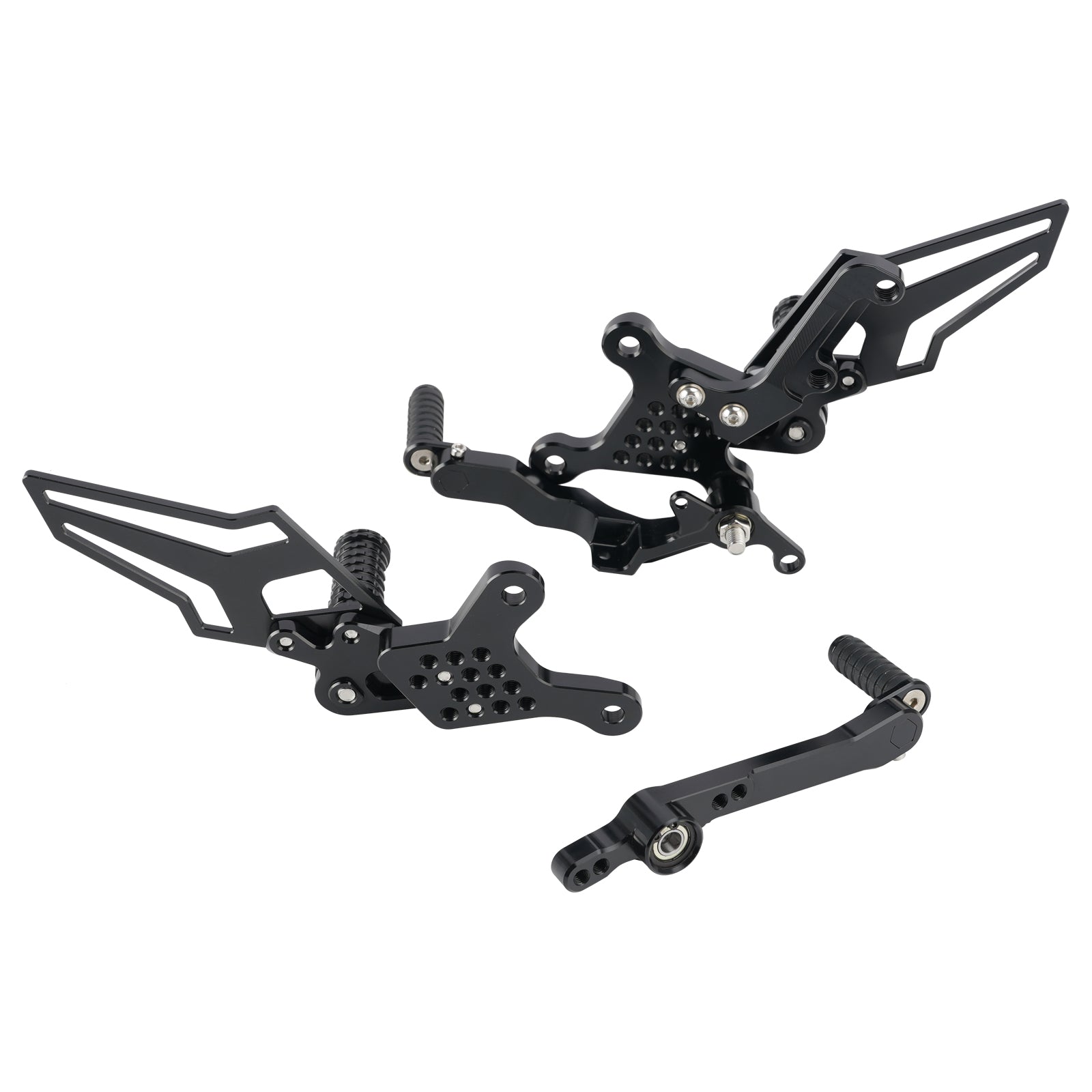 Racing Adjustable Rearsets Foot Pegs Black For Yamaha MT09 MT-09 2024 2025 2026
