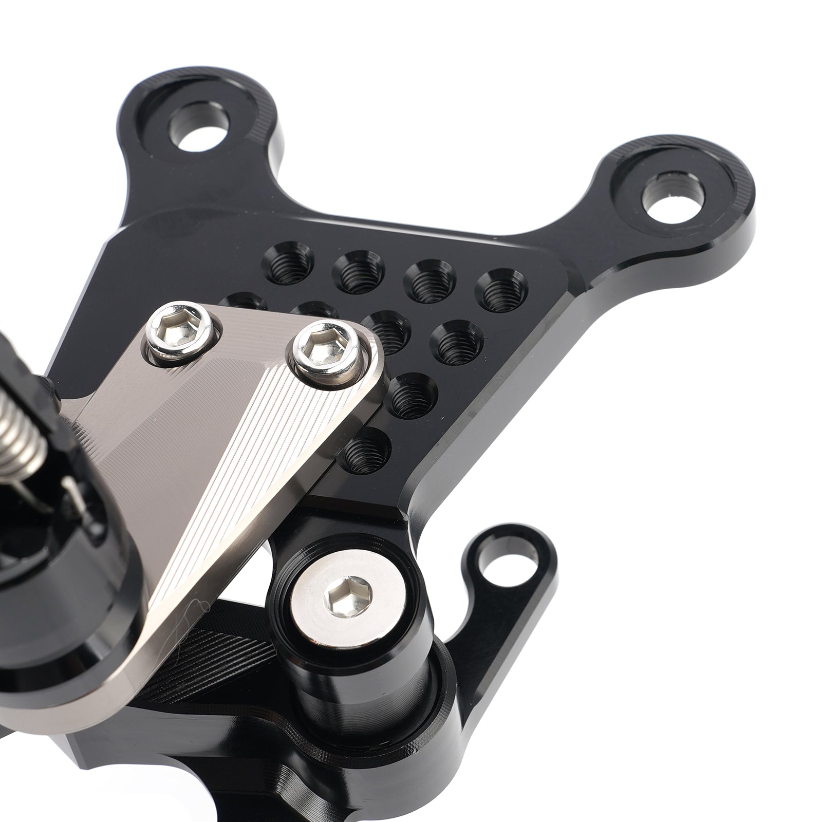 Racing Adjustable Rearsets Foot Pegs Gray For Yamaha MT09 MT-09 2024 2025 2026