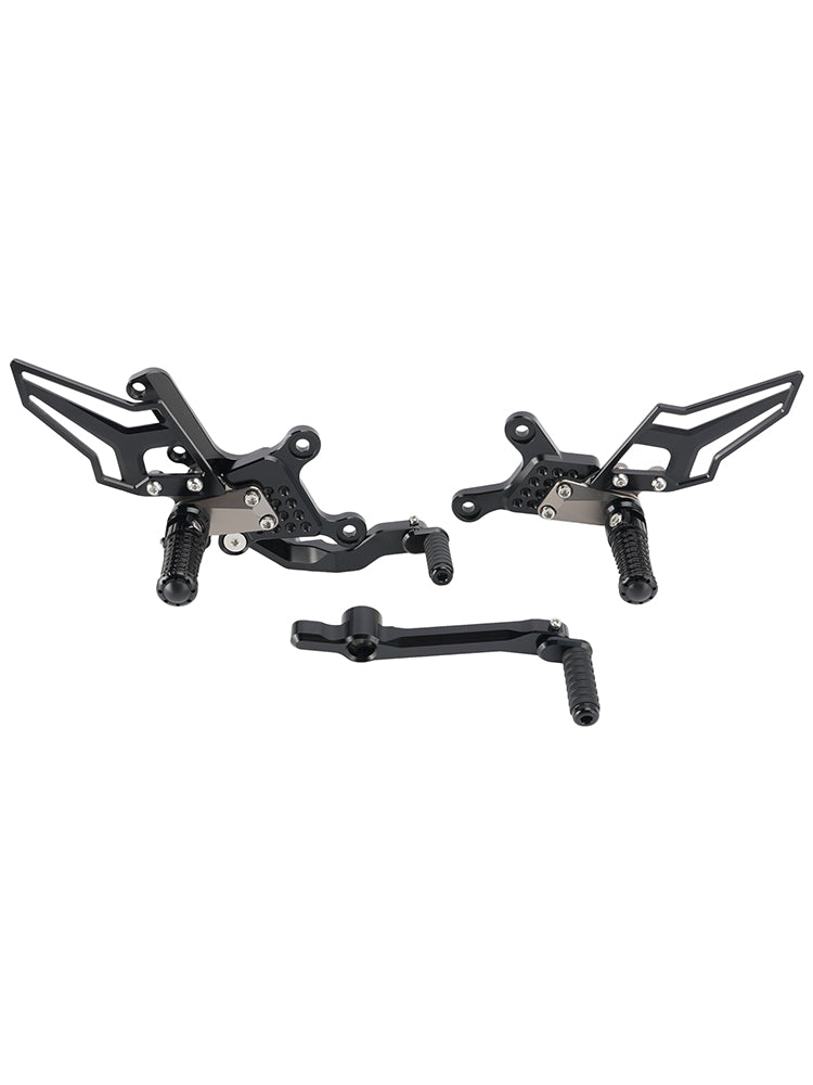 Racing Adjustable Rearsets Foot Pegs Gray For Yamaha MT09 MT-09 2024 2025 2026