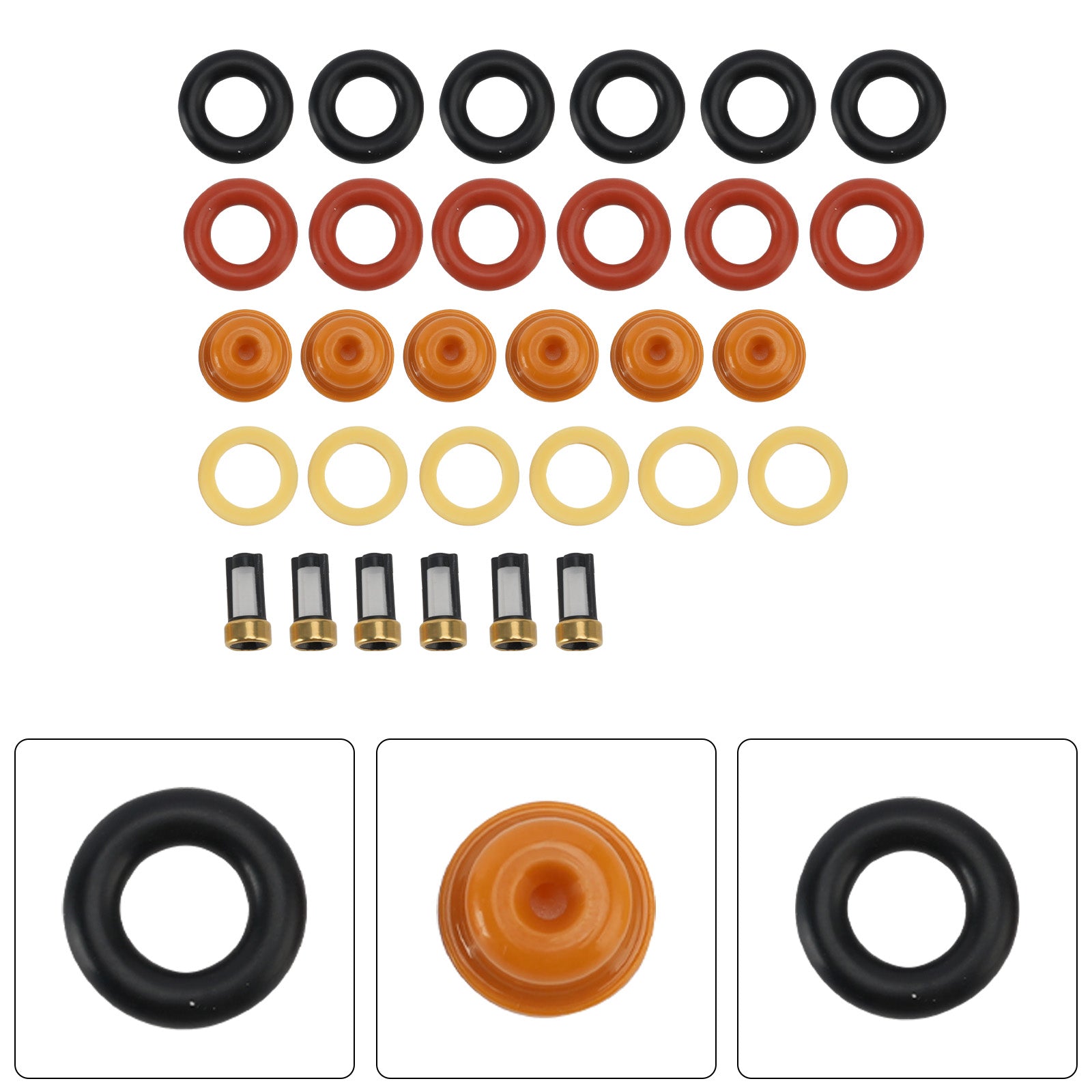 Fuel Injector Seal O-Ring 0280150830 Fit Renault 19 1989-2001 Clio 1991-1996