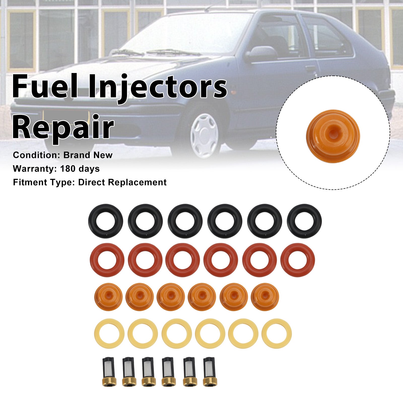 Fuel Injector Seal O-Ring 0280150830 Fit Renault 19 1989-2001 Clio 1991-1996