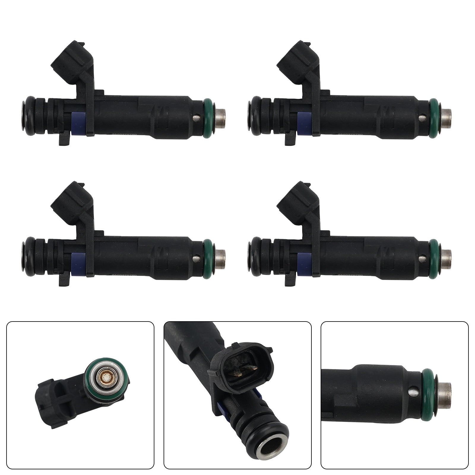 4Pcs Fuel Injector For Citro?n C4 Coupe 2006-07 C5 II 2004-2008 9660275780