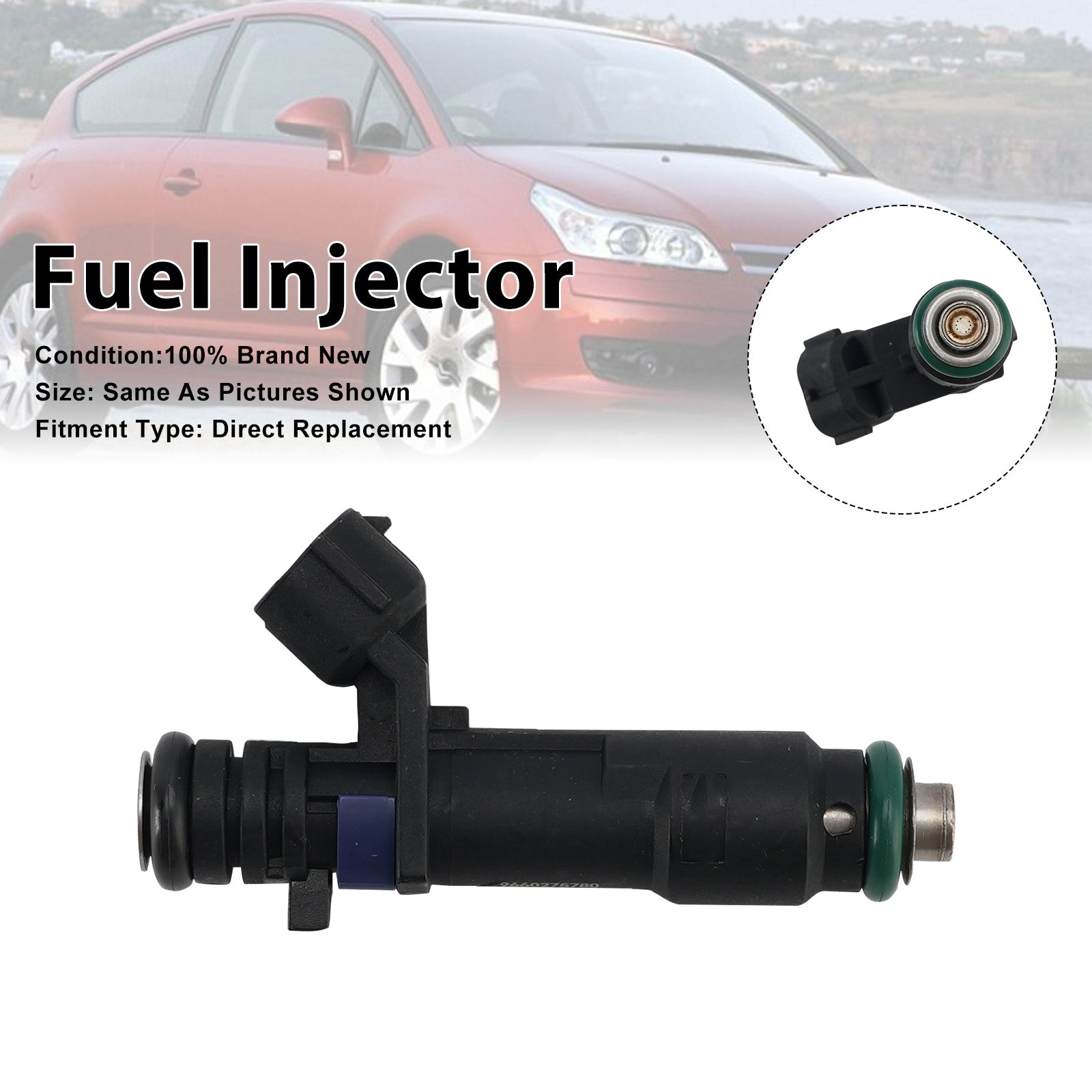 1Pcs Fuel Injector For Citro?n C4 Coupe 2006-07 C5 II 2004-2008 9660275780