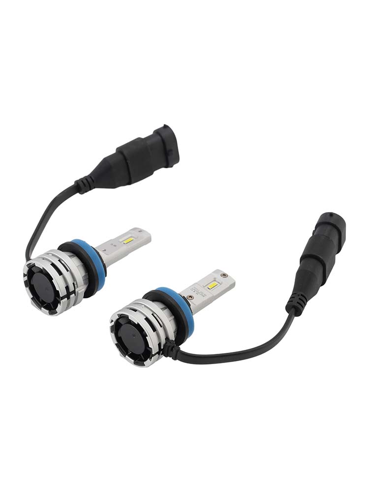 LED Headlight Bulb Kit High Low Beam H11 12V 24W 6500K Fan Cooling For HELLA