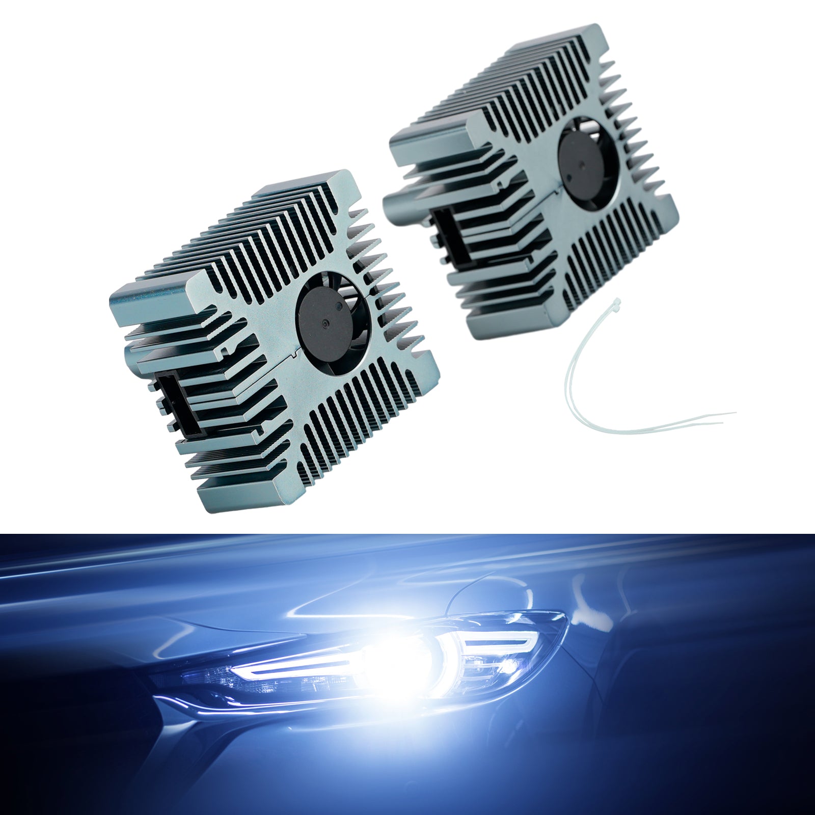 LED Headlight Bulb Kit High Low Beam Lamp D5S 12V 35W 6500K For HELLA