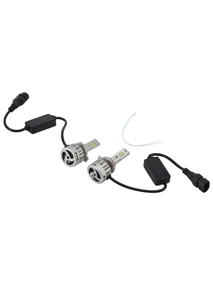 LED Headlight Bulb Kit High Low Beam HIR2 9012 12V 55W 6500K 4000LM For HELLA