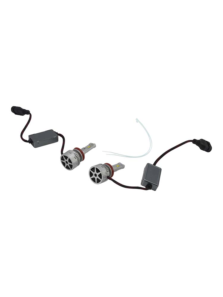 LED Headlight Bulb Kit High Low Beam Lamp H8 H9 H11 12V 75W 6500K For HELLA