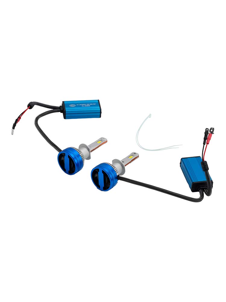 LED Headlight Bulb Kit High Low Beam Lamp H1 24V 65W 6500K For HELLA