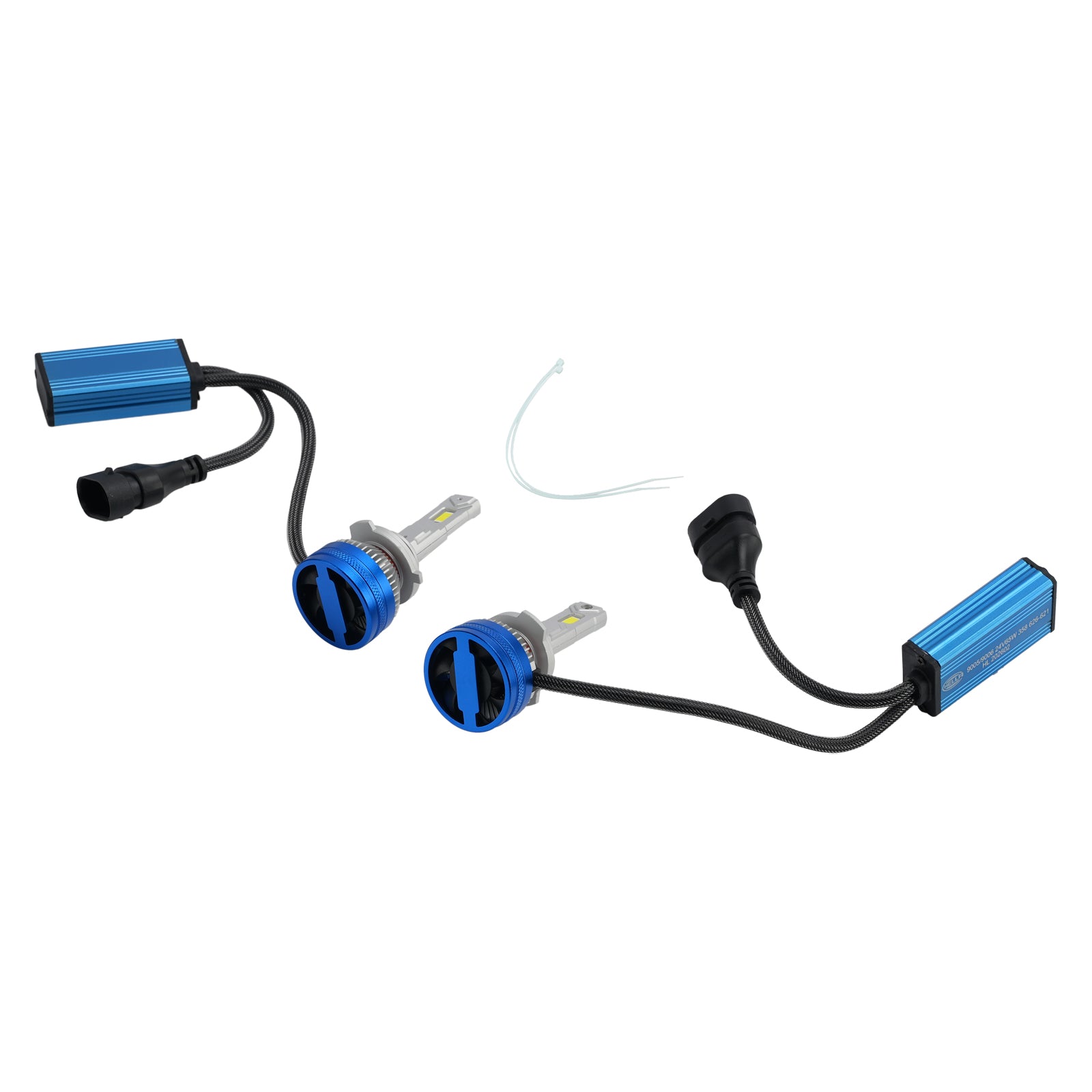 LED Headlight Bulb Kit High Low Beam Lamp HB3/4 9005/6 24V 65W 6500K For HELLA